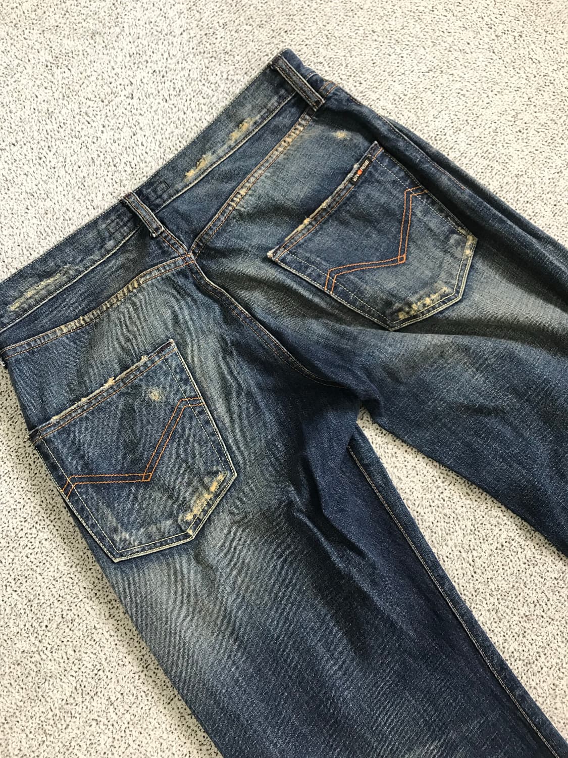 그런지 와이드 데님 팬츠 상품이미지10