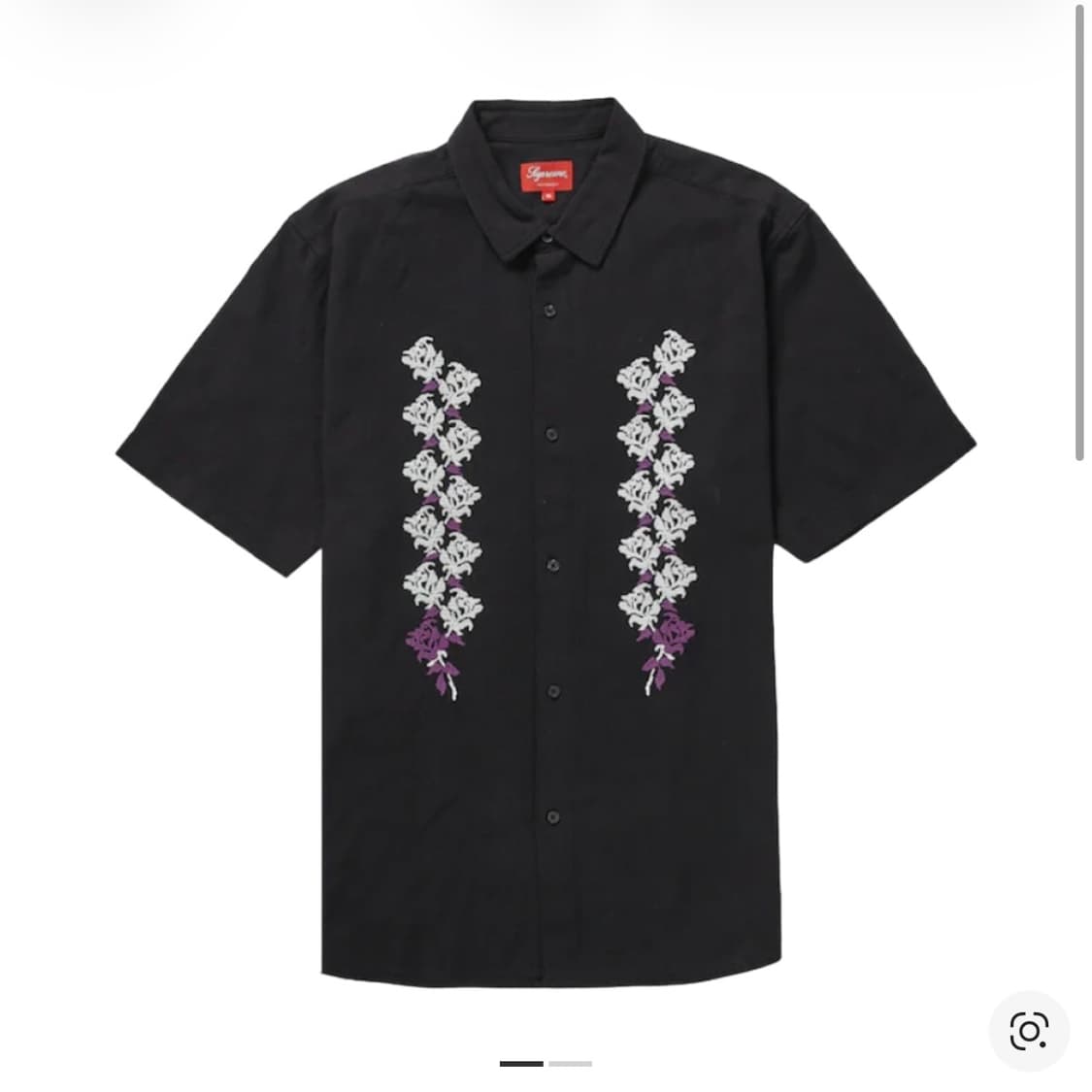 슈프림 니들포인트 숏슬리브 셔츠 블랙 - 23SS 상품이미지2