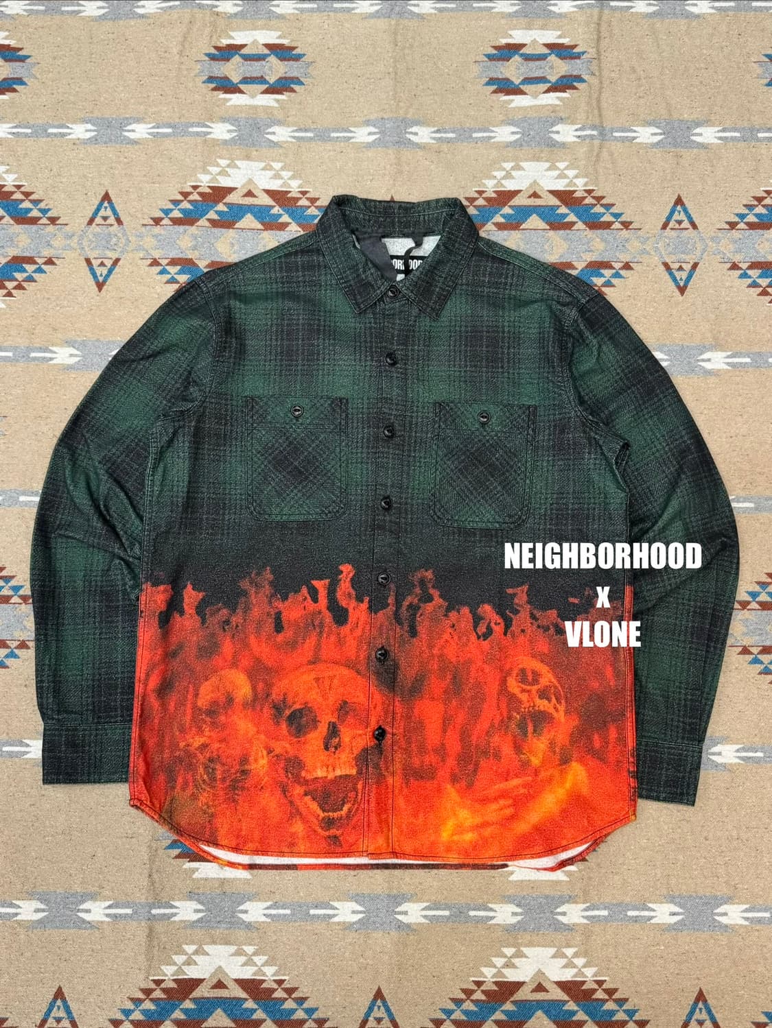 [M] 네이버후드 x 브이론 럼버스 플란넬 셔츠 상품이미지1