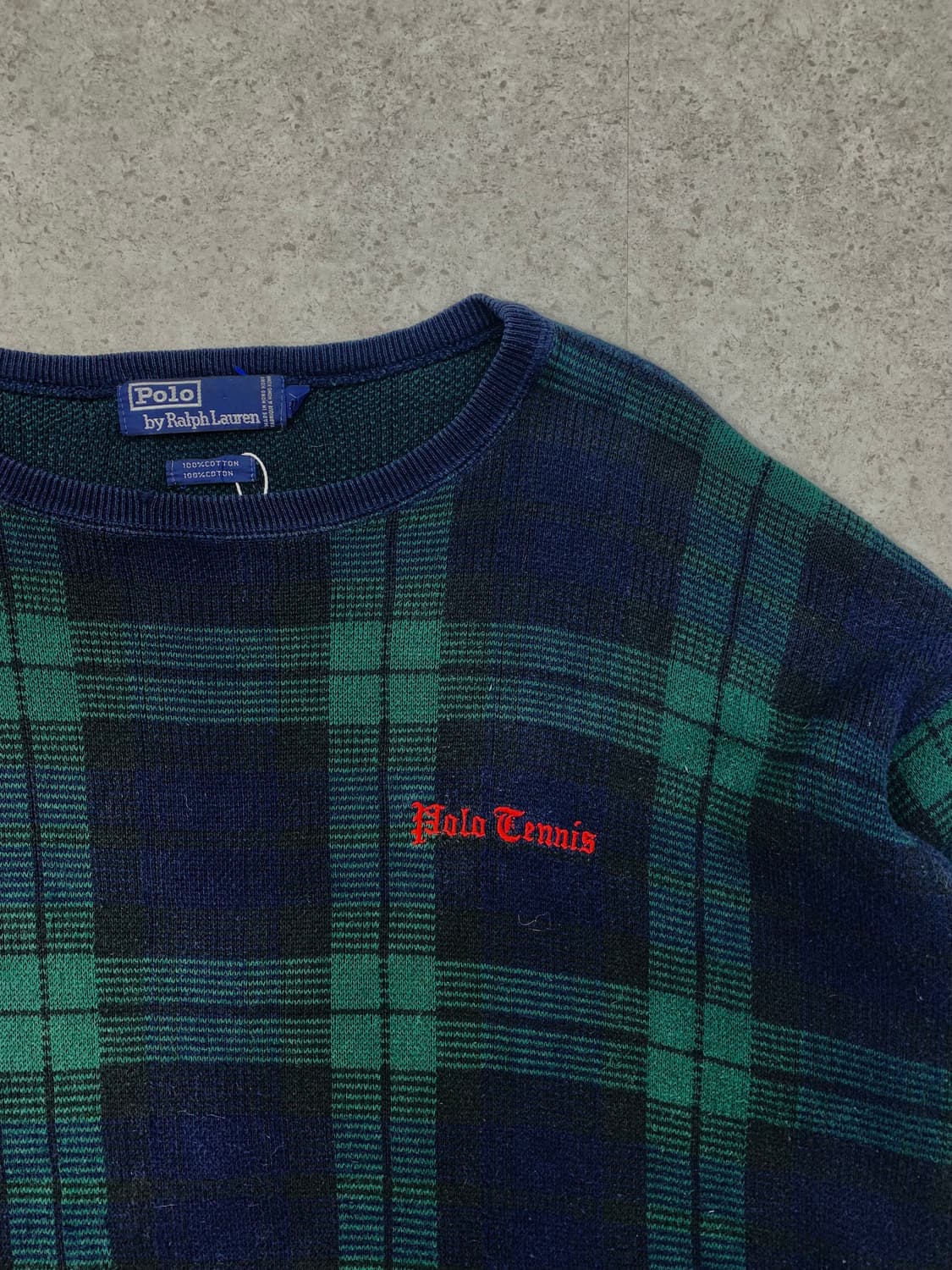 Polo 폴로 체크 테니스 니트 상품이미지2