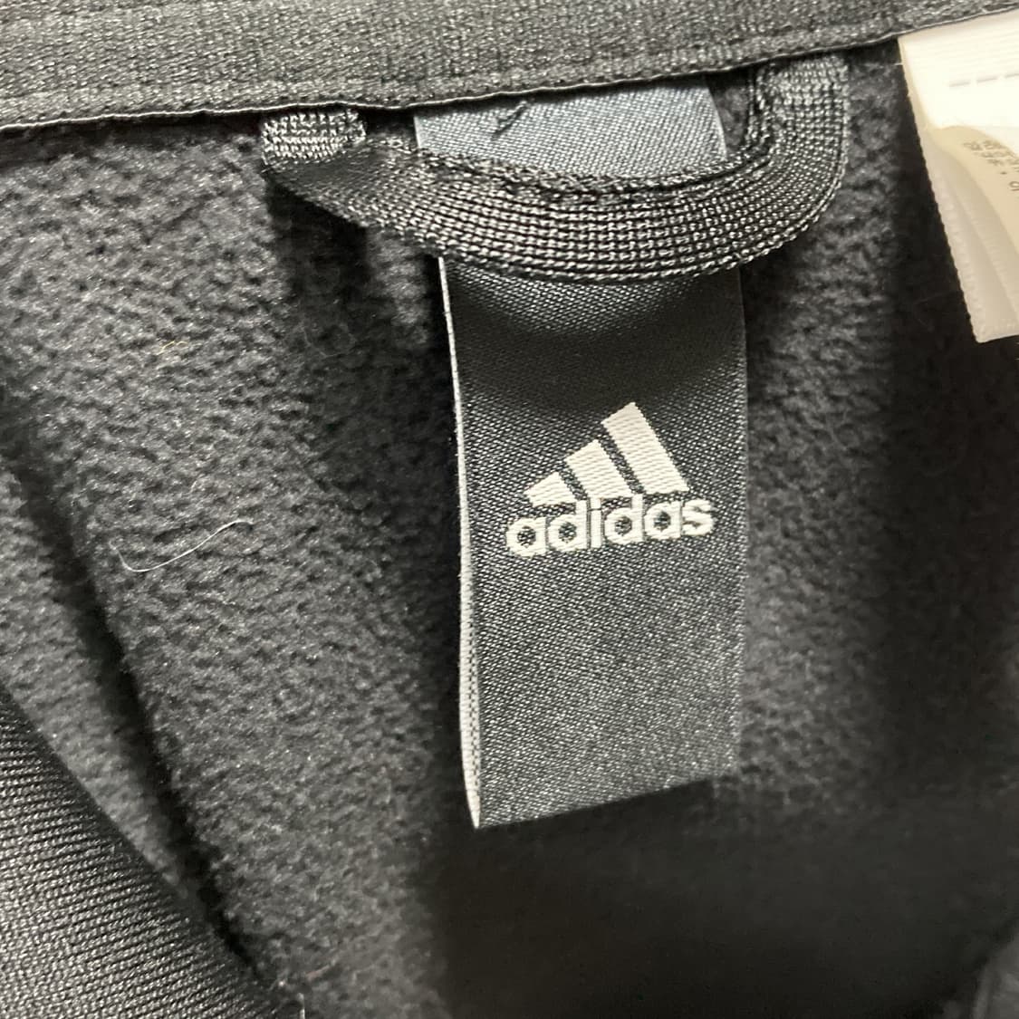 아디다스 여성트랙탑 기모 져지 집업 블랙 90  상품이미지4