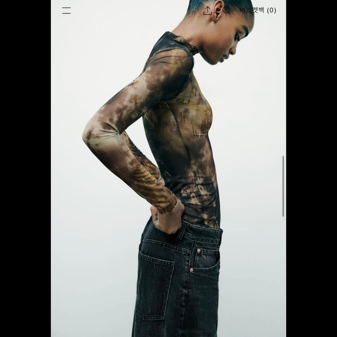 zara 자라 하이넥 튤 탑 (새상품) 상품이미지9