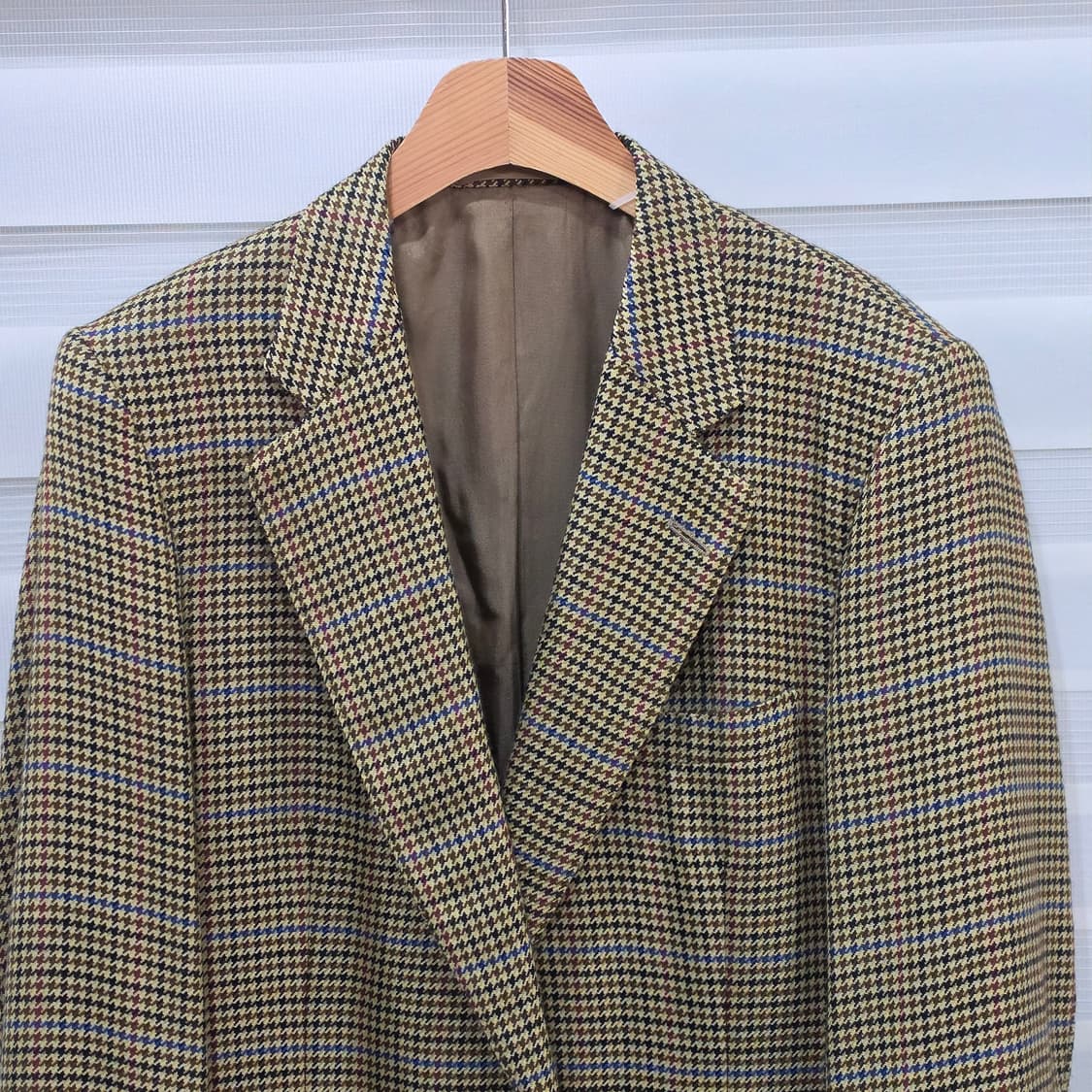 80-90s 영국산 버버리 캐시미어100 하운드투스 블레이져- M정도 상품이미지2