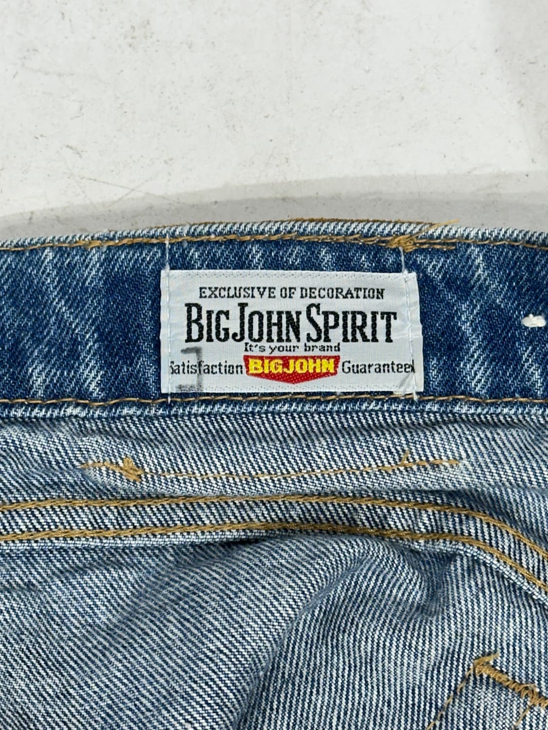 일본 명작 big john 연청 와이드 데님 팬츠 청바지 30 상품이미지7