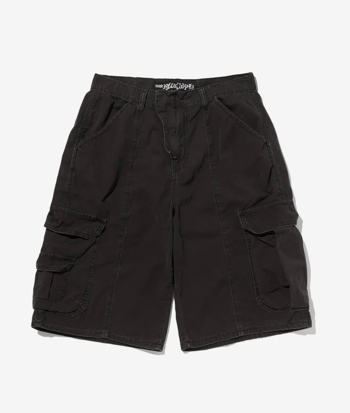 스웨이드 WIDE CARGO SHORTS [BLACK] 상품이미지7