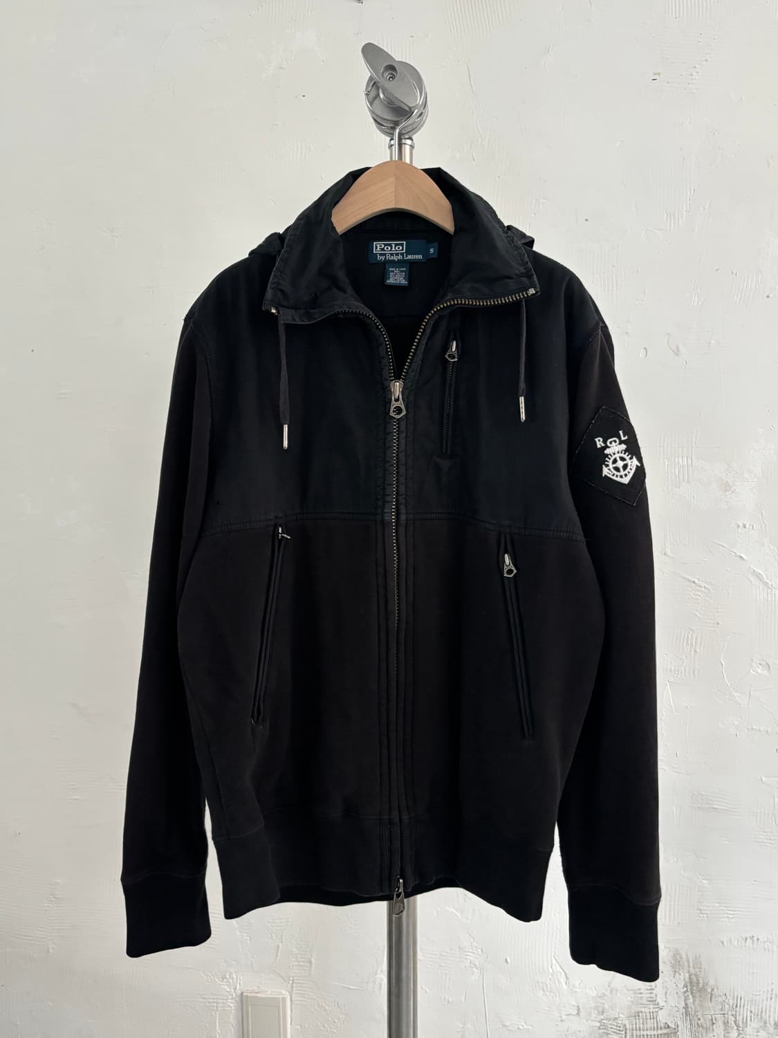 Polo 폴로 랄프로렌 RL 블랙 후드 자켓 상품이미지4