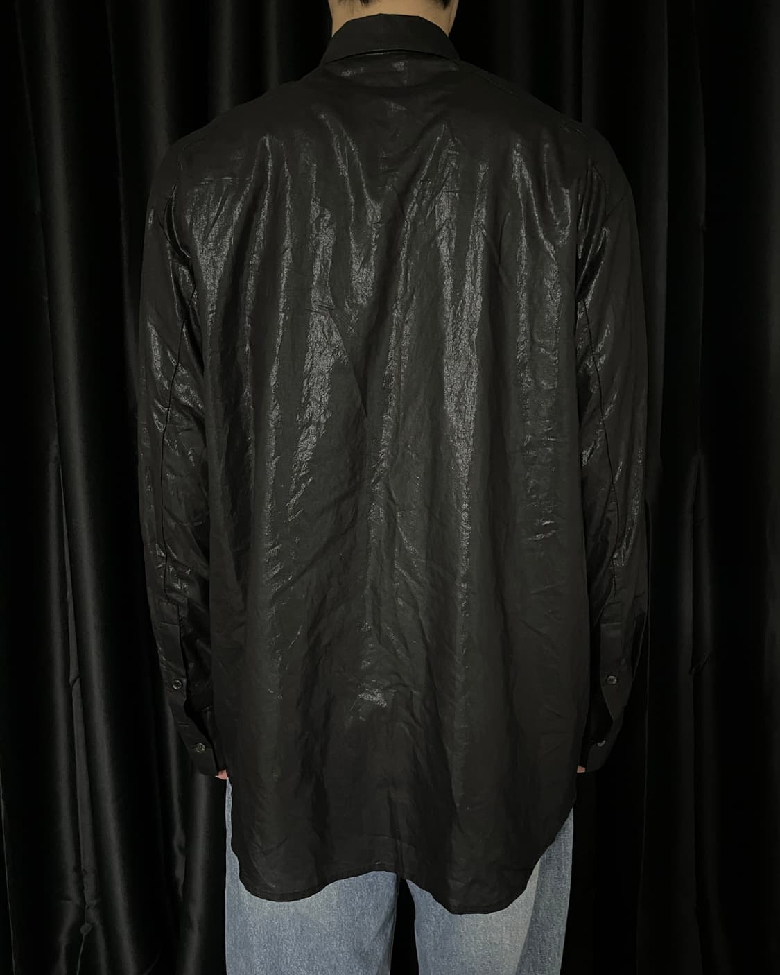 Spelledit Shiny Wrinkle Shirts 상품이미지2