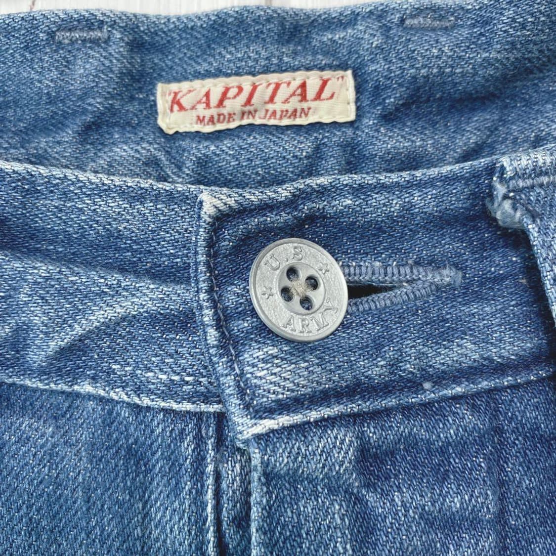 캐피탈 12온즈 데님 하이웨이스트 님 팬츠 상품이미지4