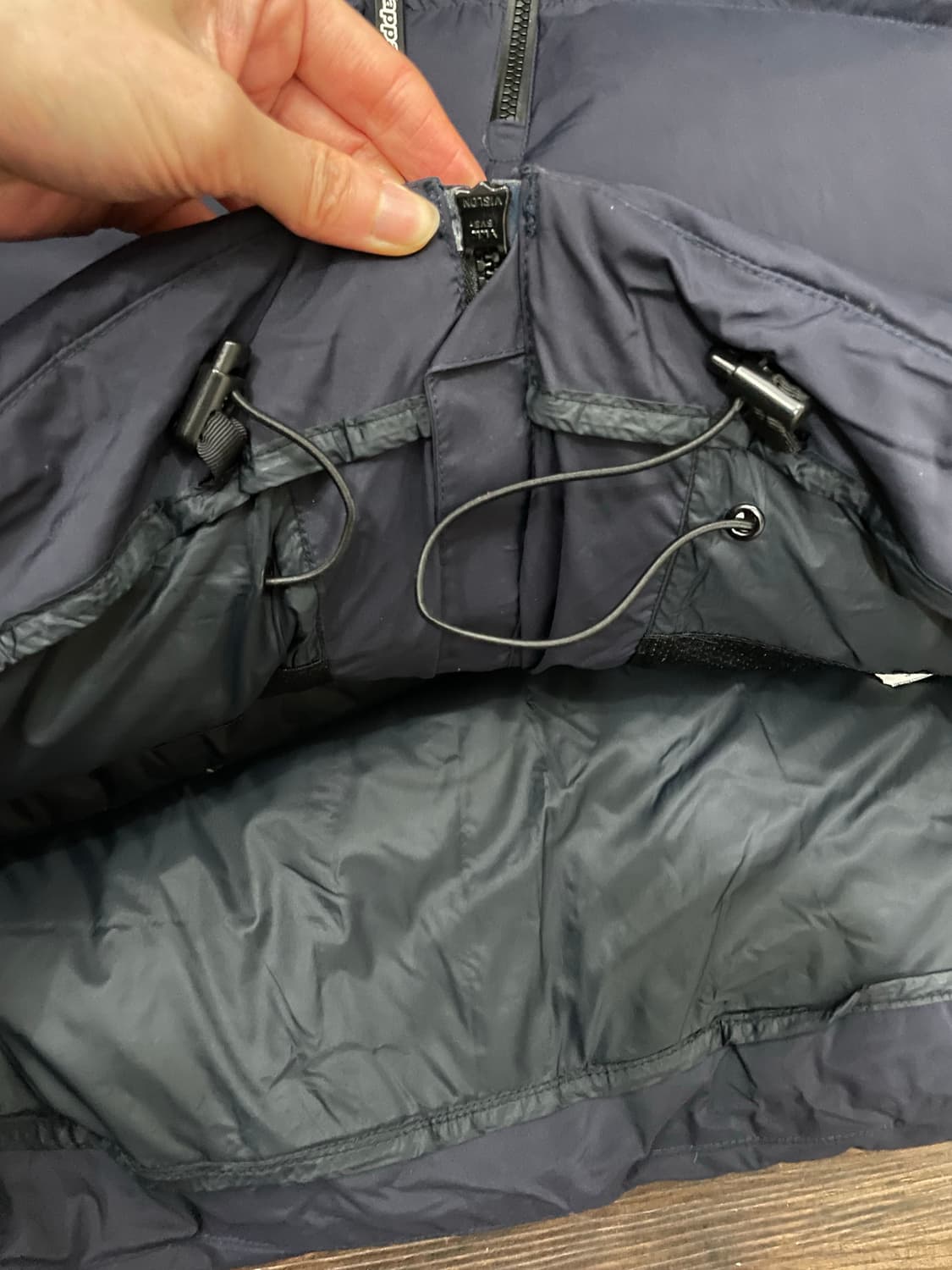 카파 이탈리아 아우디 덕다운 스키복 푸퍼 패딩 네이비 상품이미지7