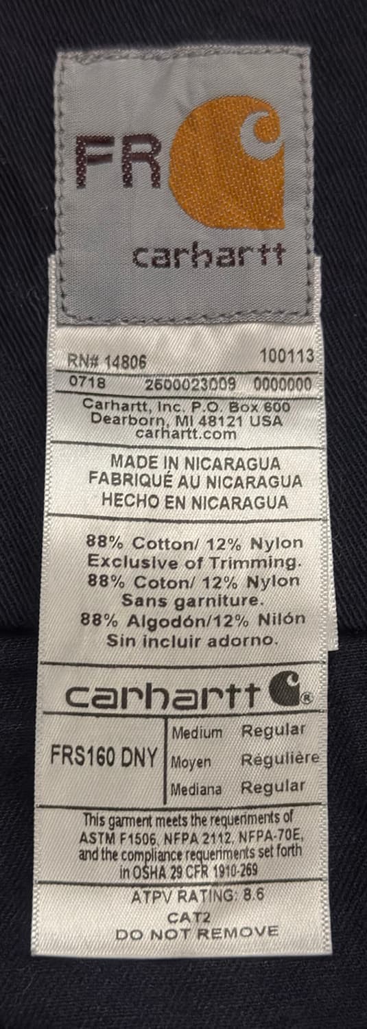 [칼하트] BP 정유사 패치 네이비 워크 셔츠 M 상품이미지5