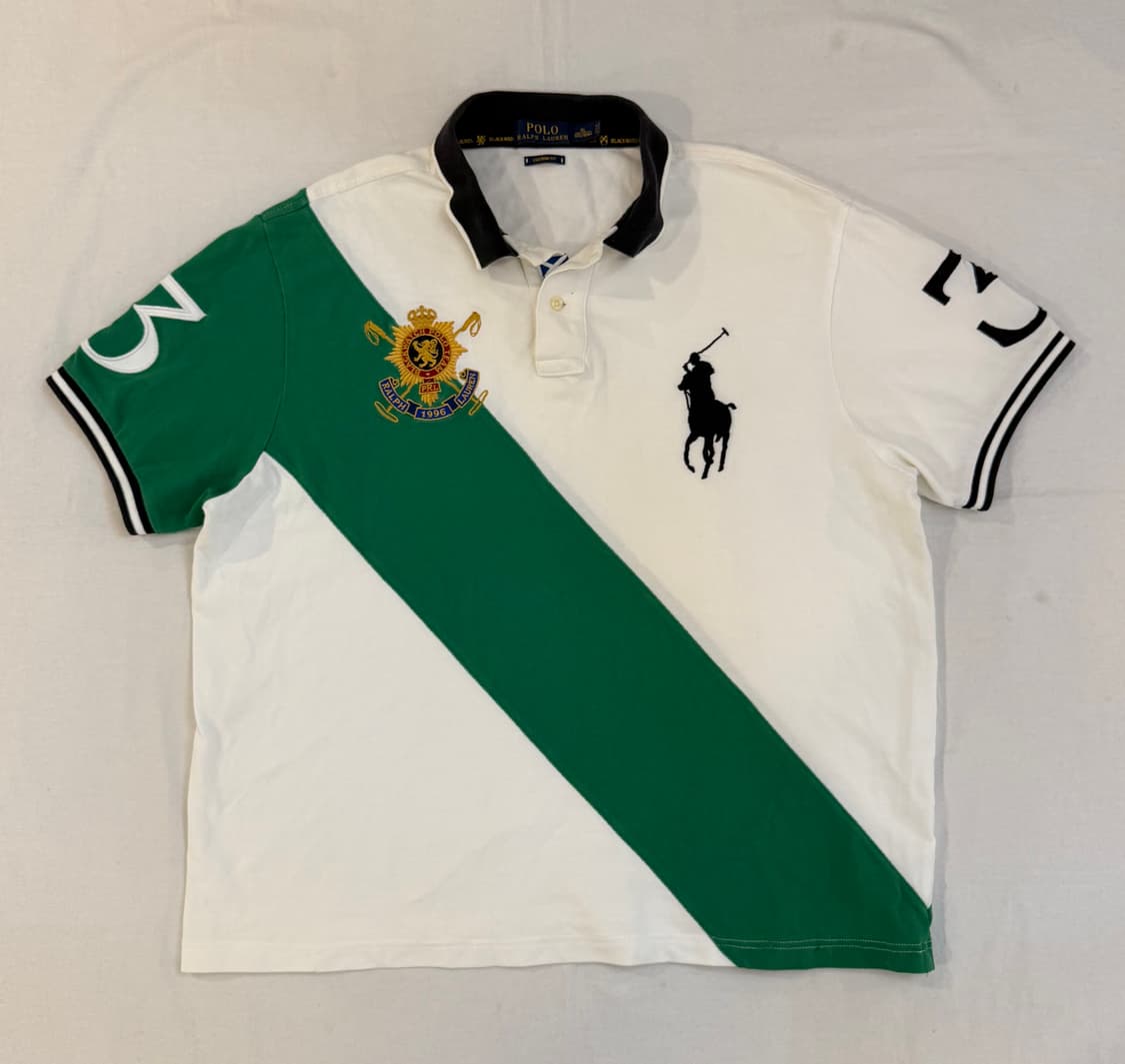 폴로 랄프로렌 빅포니 치프키프 블랙와치 카라티 화이트 상품이미지1