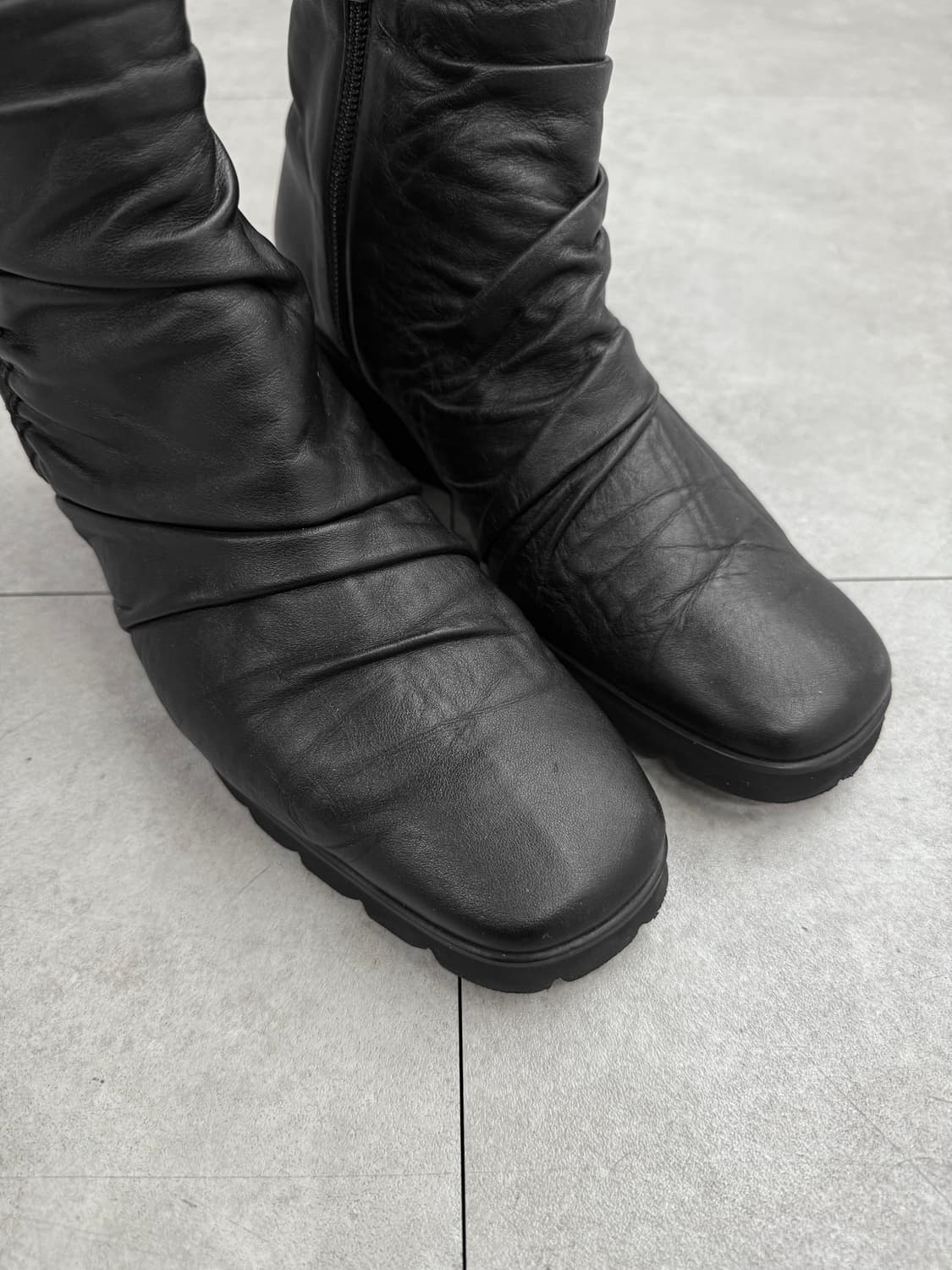 fizz reen 링클 레더 부츠 상품이미지3