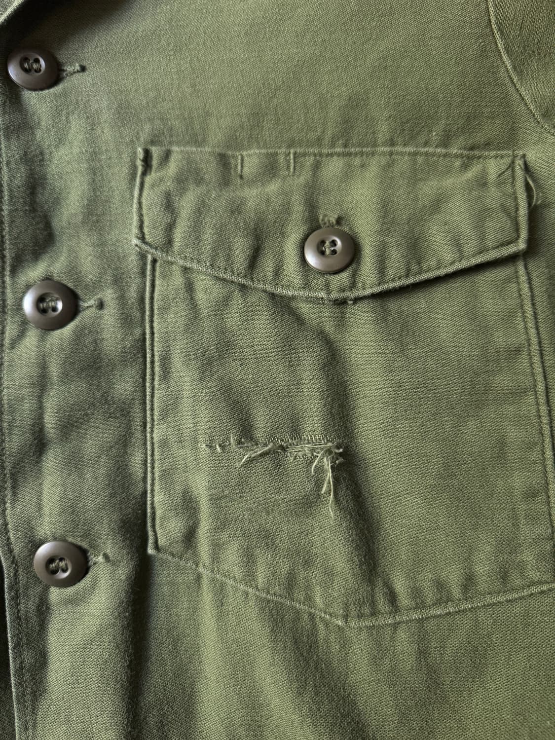 [S]70's 오리지널 U.S ARMY OG-107 밀리터리 셔츠 상품이미지3