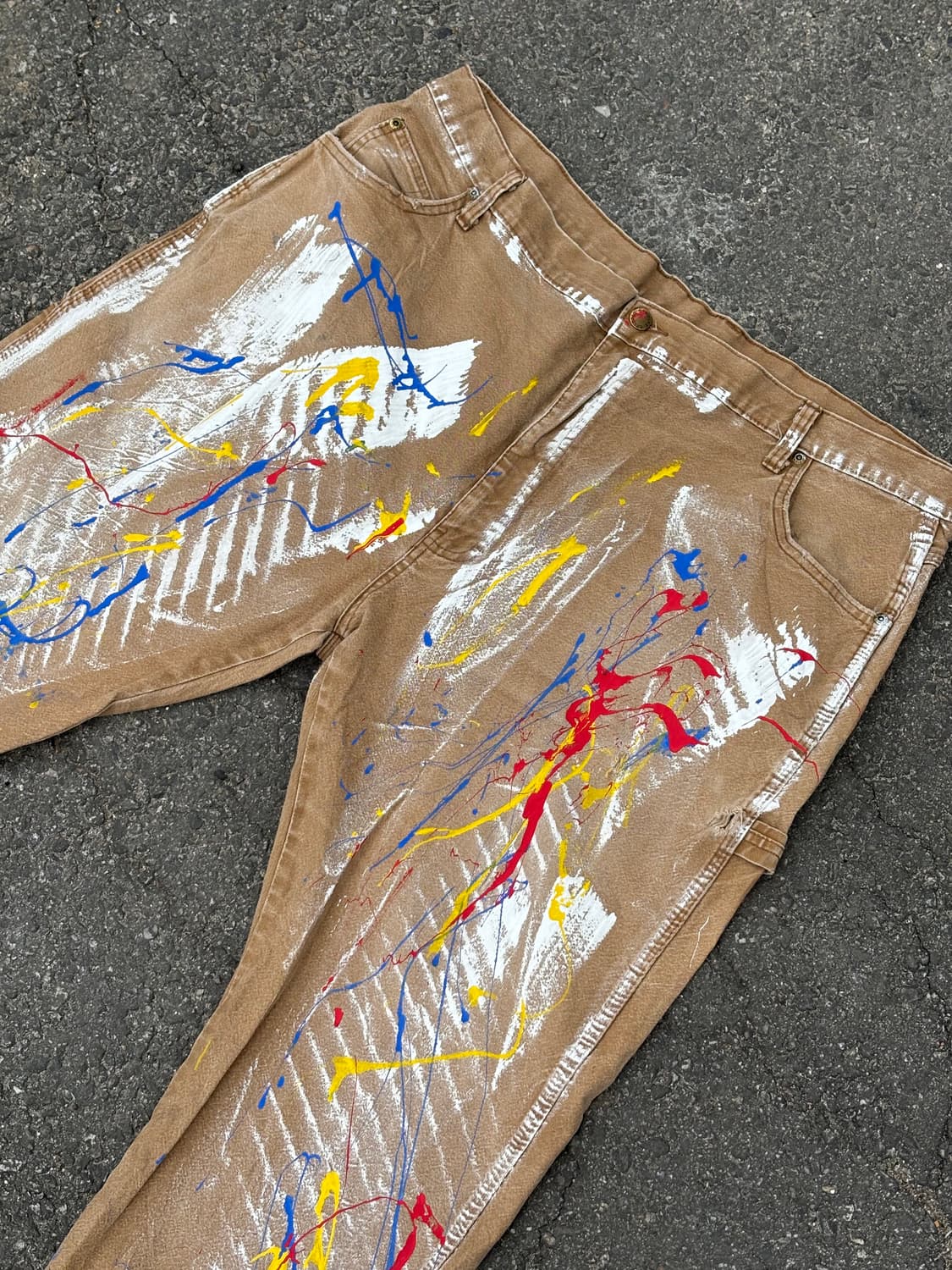 90s'커스텀 디키즈 워크팬츠 베이지 상품이미지6