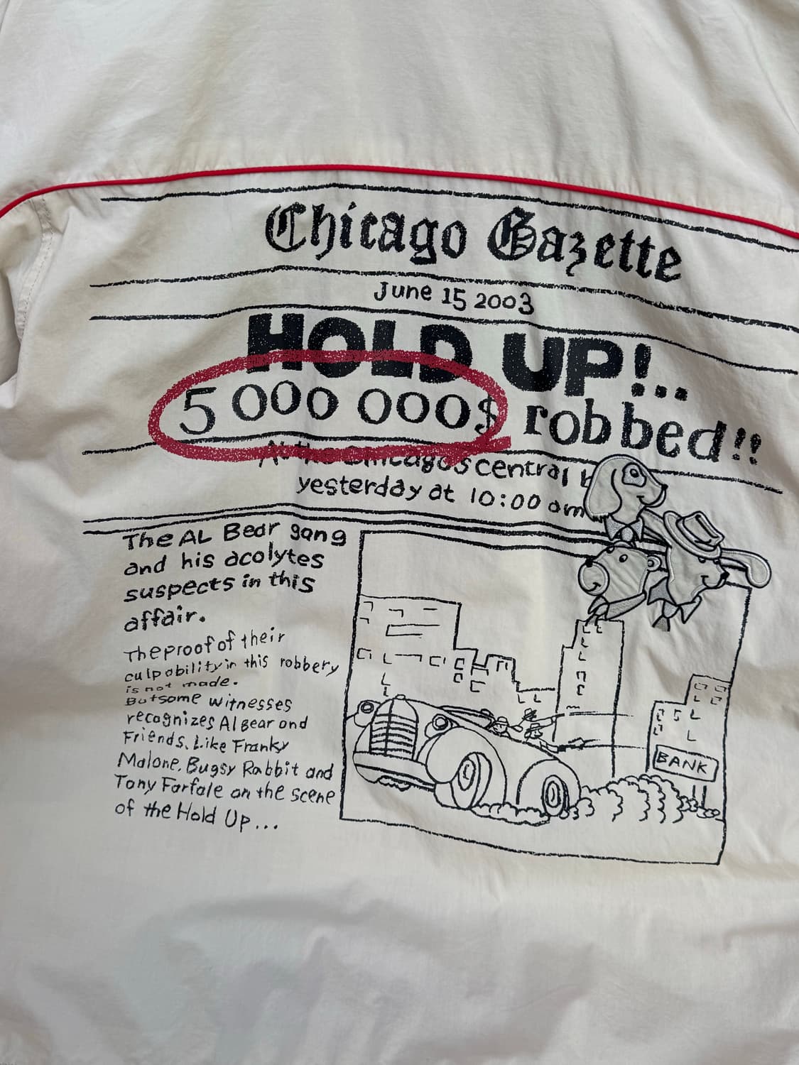 90s 카스텔바작 스포츠 팝아트 자켓  상품이미지5