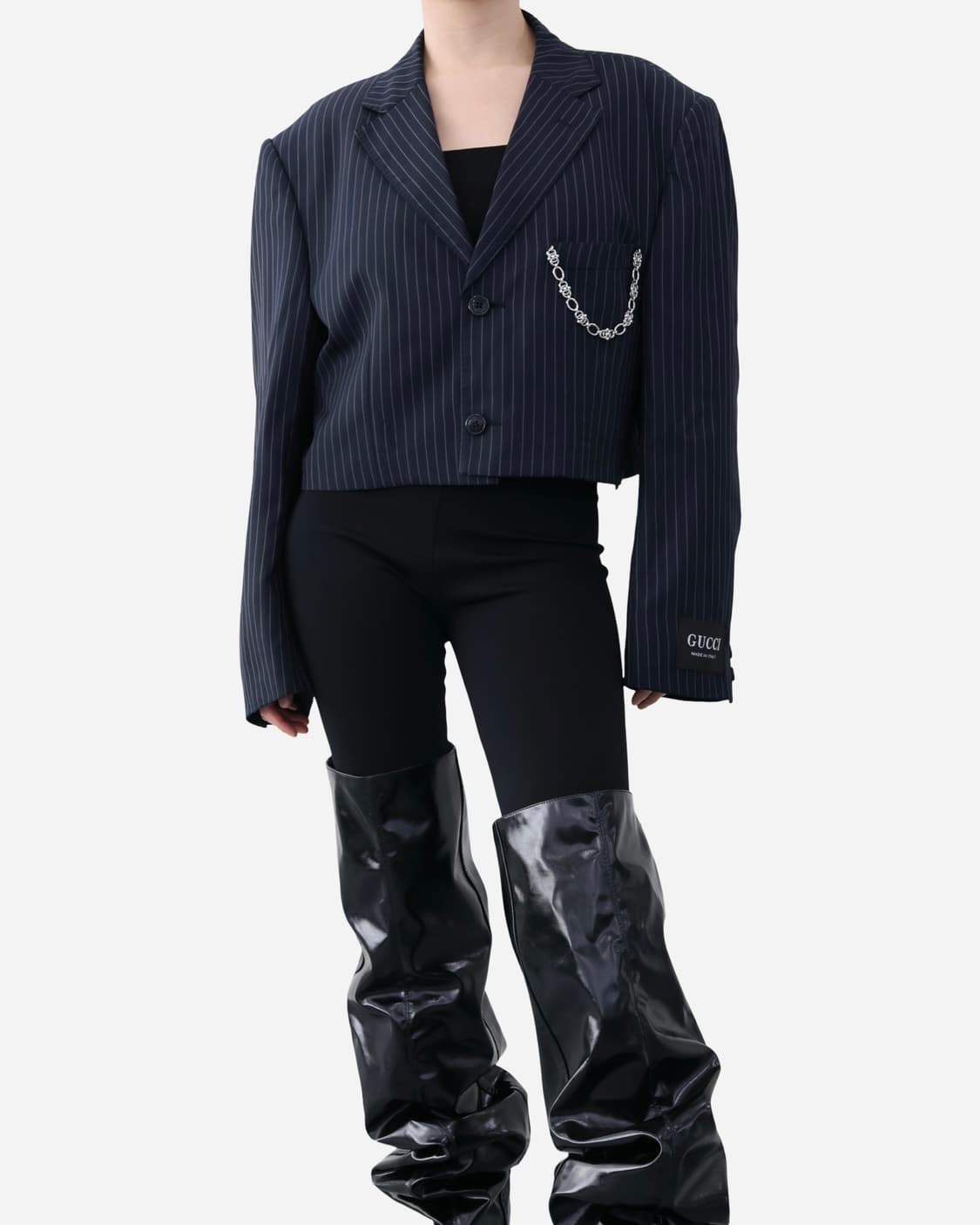 Gucci Cropped Pinstripe Remake Blazer 상품이미지2