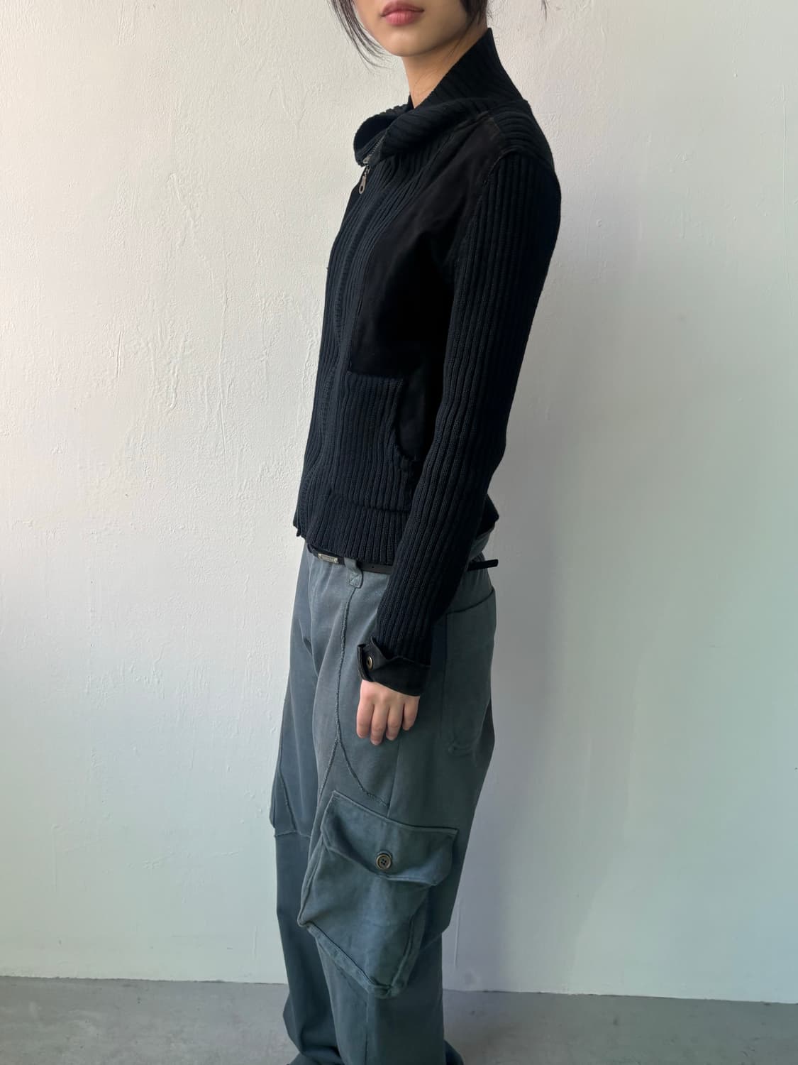 램페이지 90’s 멀티 패브릭 하프 집업 상품이미지1