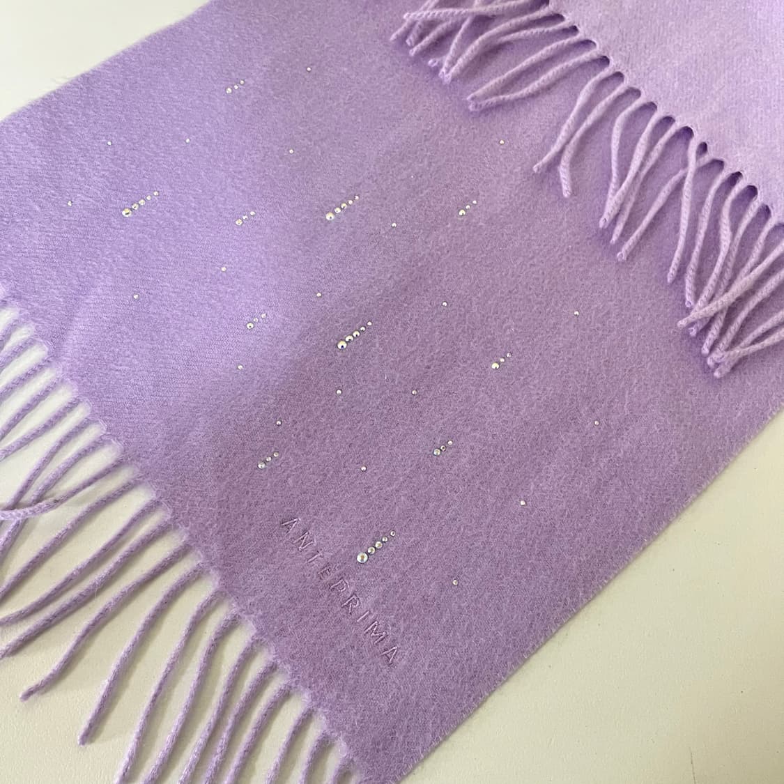 [Anteprima] 안테프리마 큐빅 스터드 캐시미어 머플러 상품이미지2