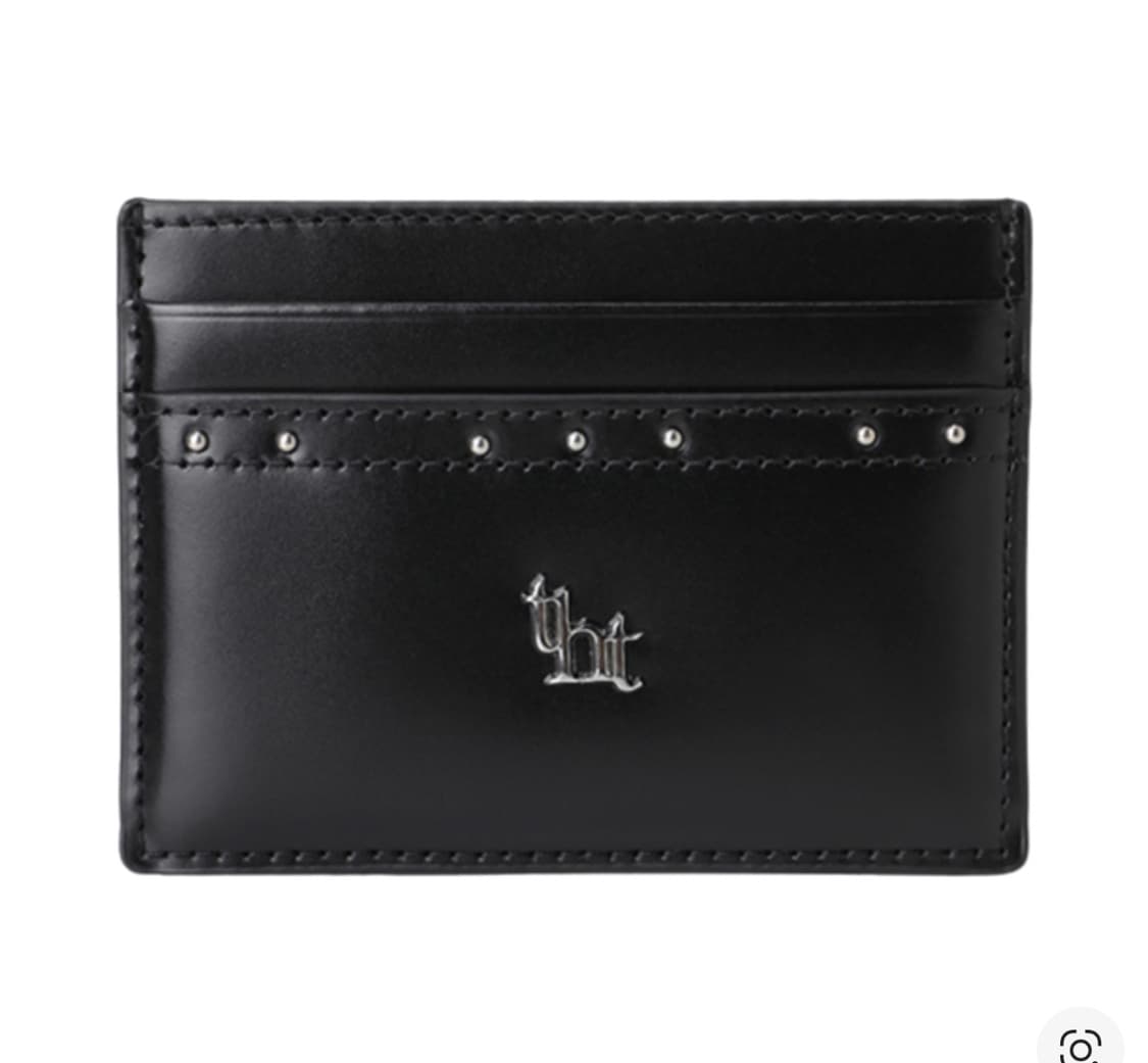 쓰리타임즈 클래식 스터드 카드 지갑 블랙 풀박 상품이미지1