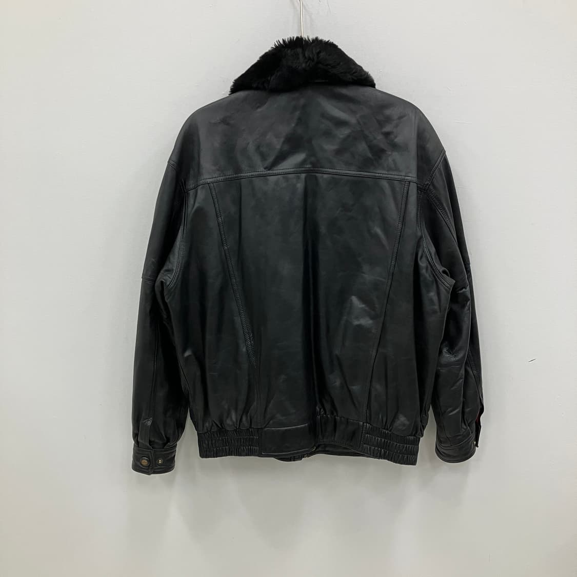 VTG 빈티지 블랙 양가죽 봄버 자켓 100 상품이미지2