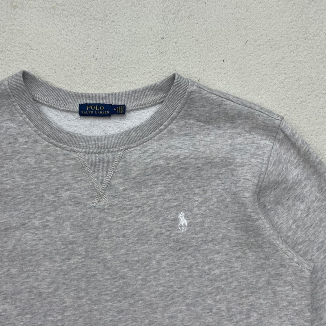 POLO BY RALPH LAUREN 사이드 집업 맨투맨 그레이 M 상품이미지2