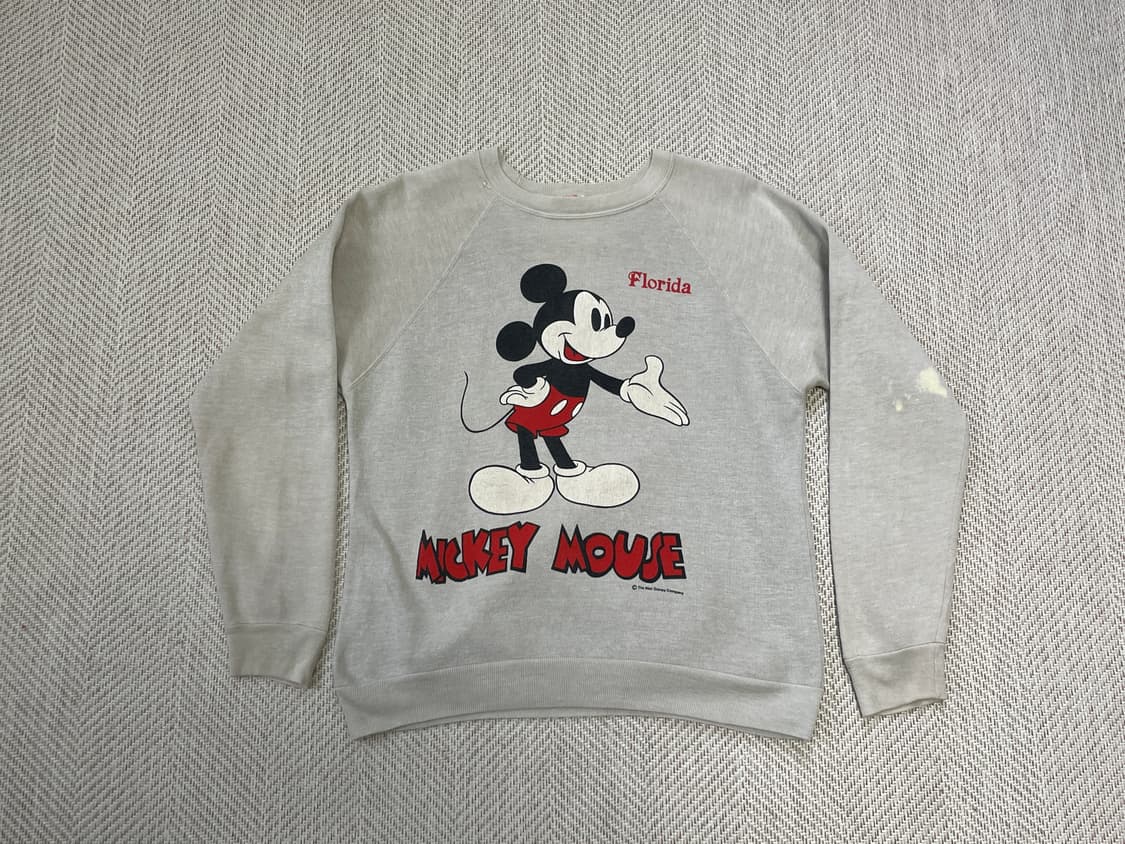 8~90s sherry 미키마우스 플로리다 스웻셔츠 J03506 상품이미지1