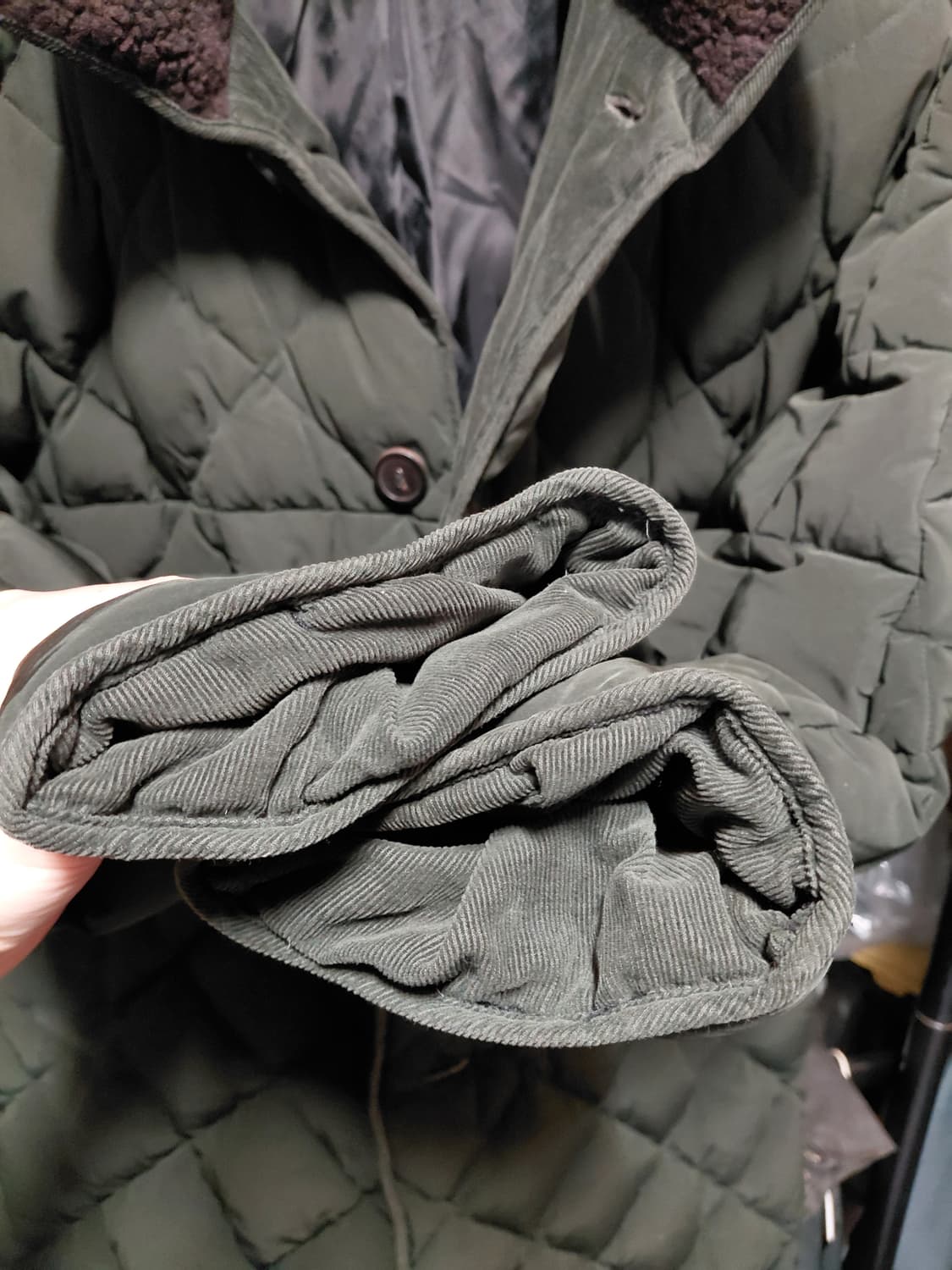 [커스텀멜로우]구스다운 오버핏 퀄팅 패딩 코트 95~105사이즈 상품이미지9