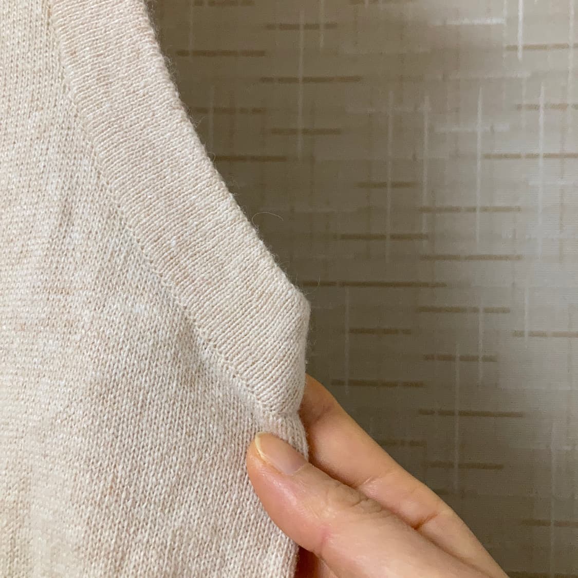 [새제품] 한섬 시스템  모 캐시미어 앙고라 니트베스트 상품이미지5