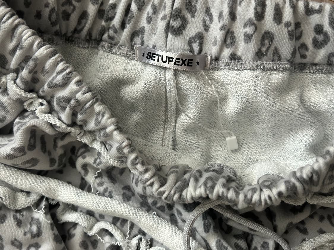 셋업이엑스이 레오파드 프릴팬츠 상품이미지5