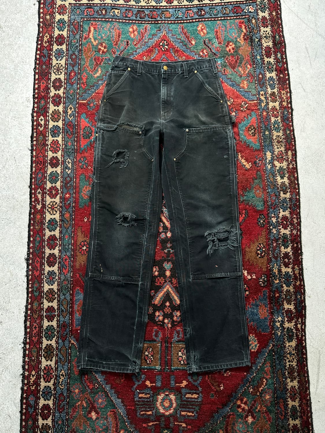 OG USA Made 칼하트 B01 더블니 블랙 칼하트 썩블니 상품이미지1