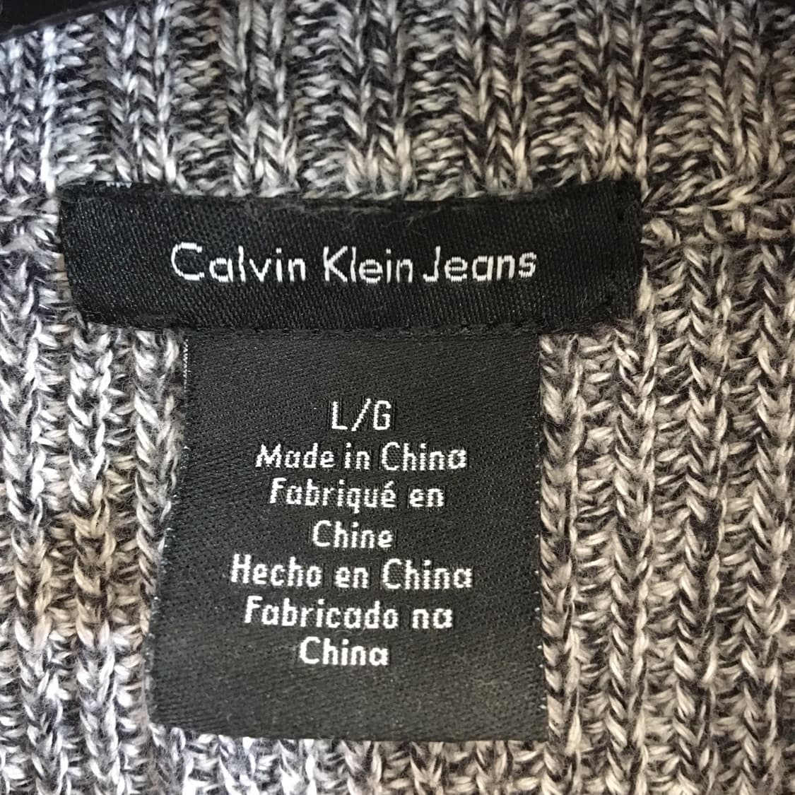 ck 캘빈클라인 코튼 하프집업니트 L  상품이미지5