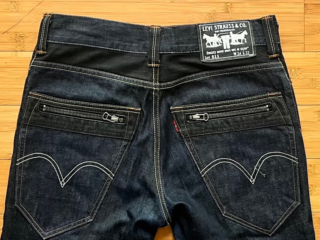 리바이스 511 데님팬츠 W34 L33 상품이미지4