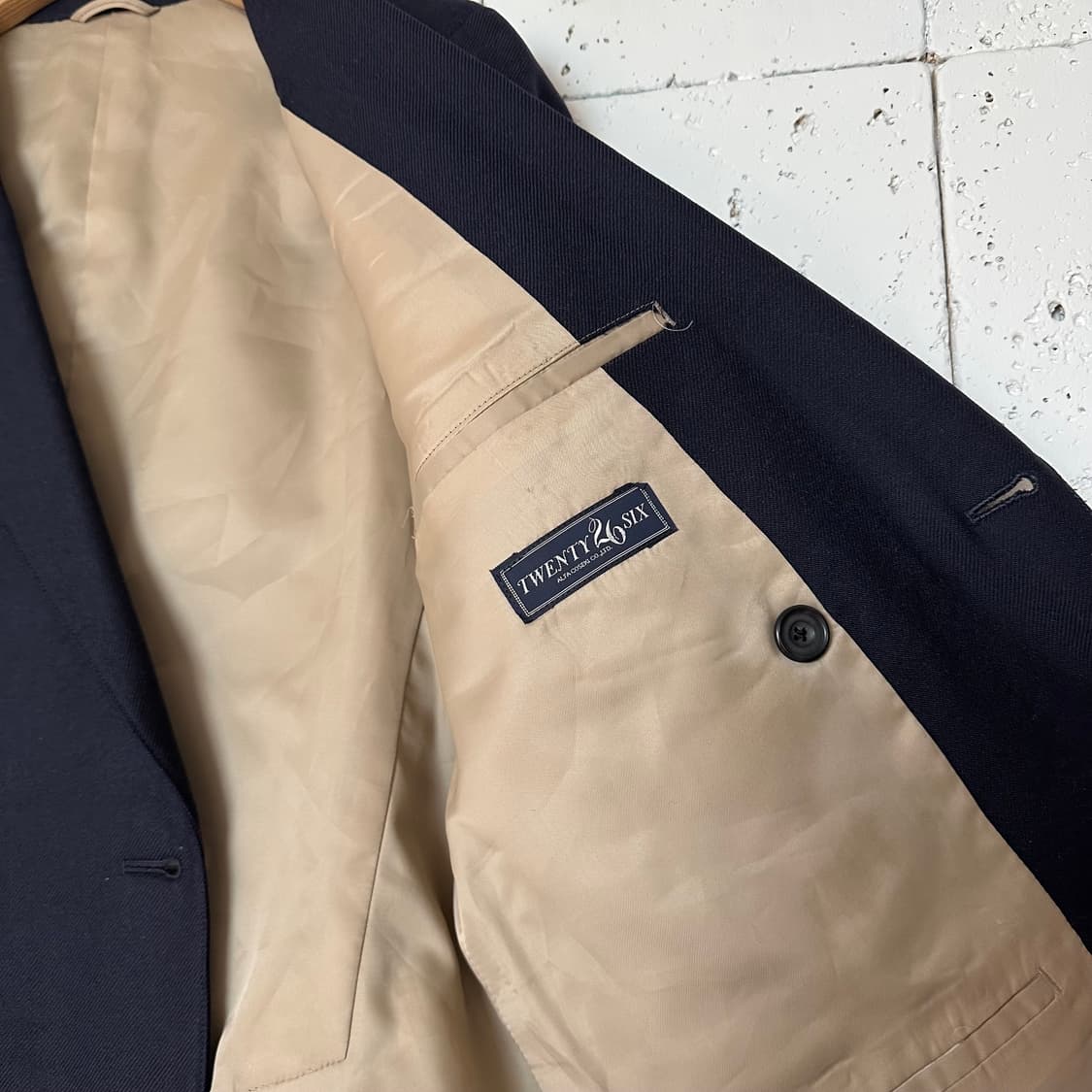 95 빈티지 금장 버튼 블레이저 네이비 상품이미지4