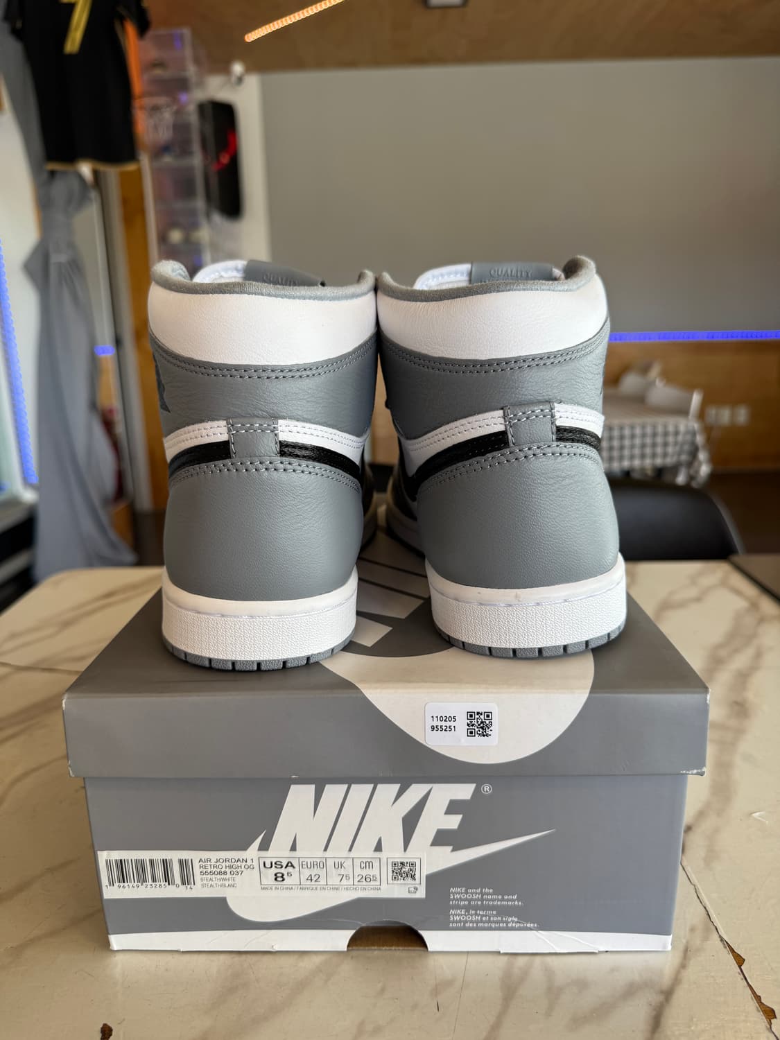 (커스텀) 조던1 레트로 하이 OG 스텔스 265 팝니다 상품이미지5