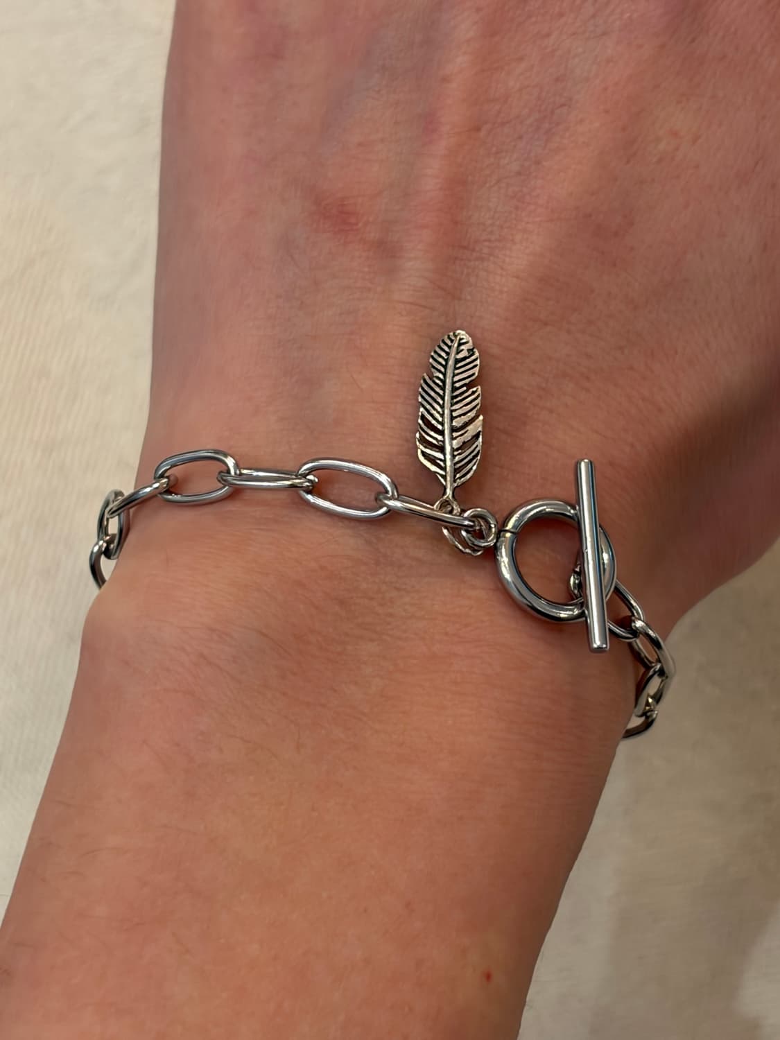 🐰🐻 토곰아비 실버 체인 팔찌 상품이미지9