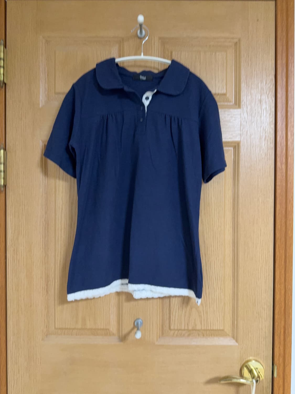 빈티지 모리걸 둥근 카라 반팔티 상품이미지2