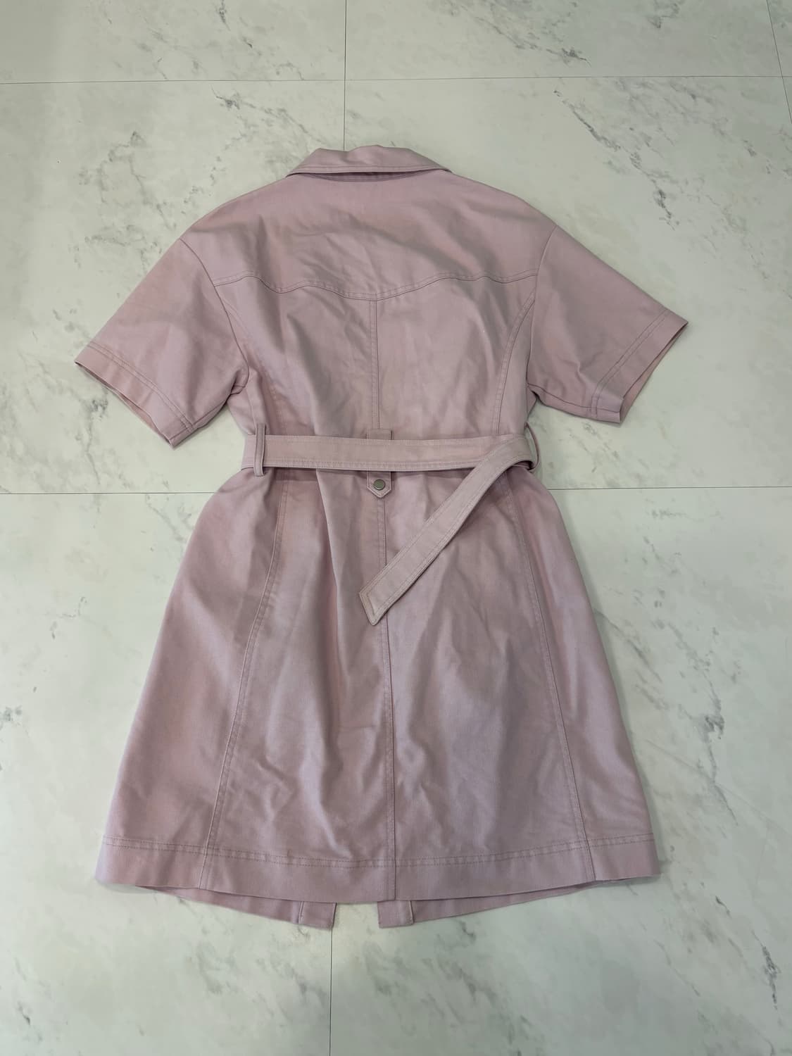 olive des olive pink denim dress 상품이미지5