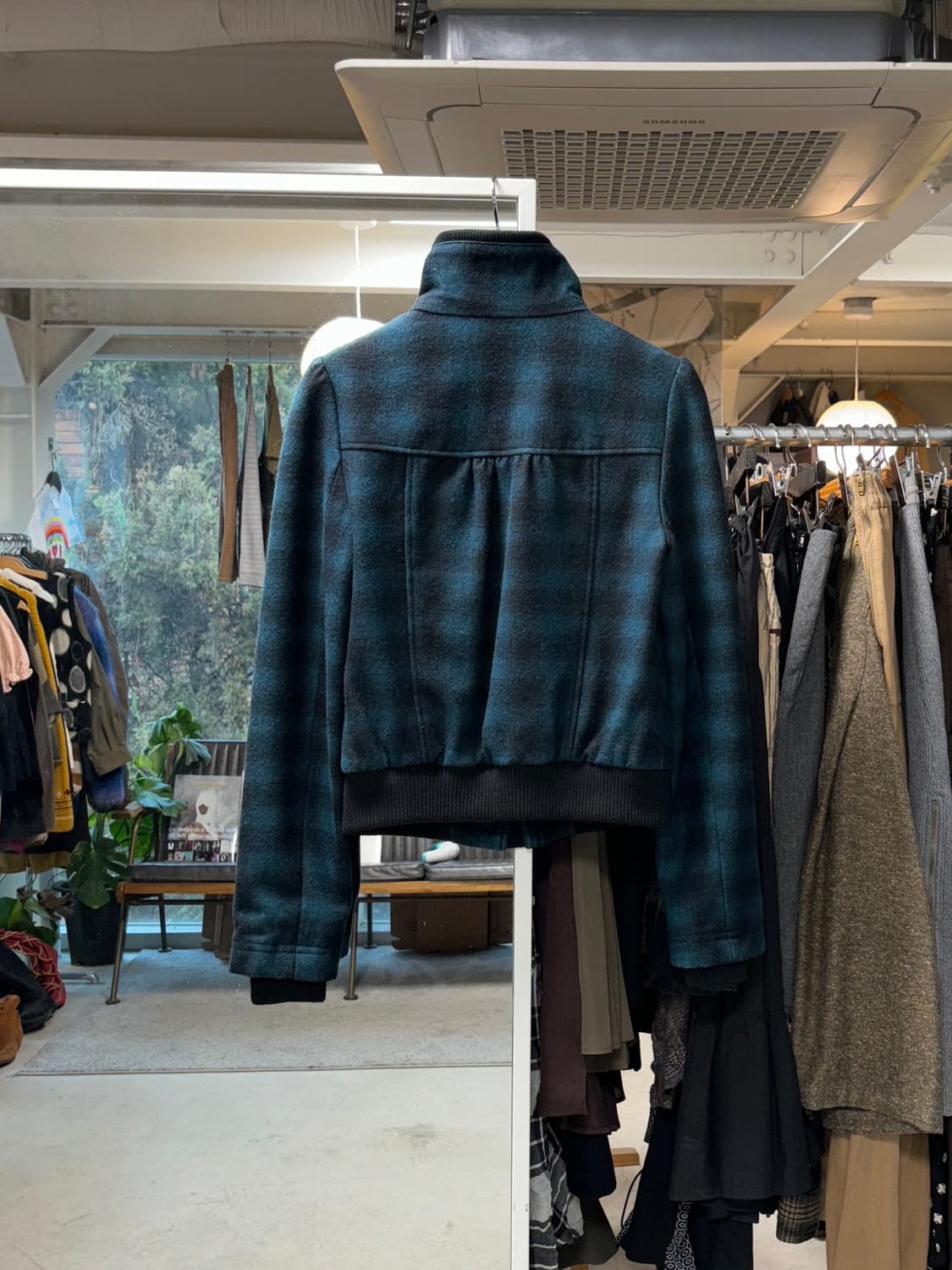 New look 체크 울자켓 상품이미지2