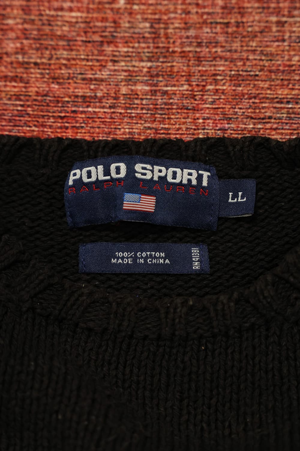 90~00s 빈티지 폴로 스포츠 블랙 니트 판매 상품이미지7