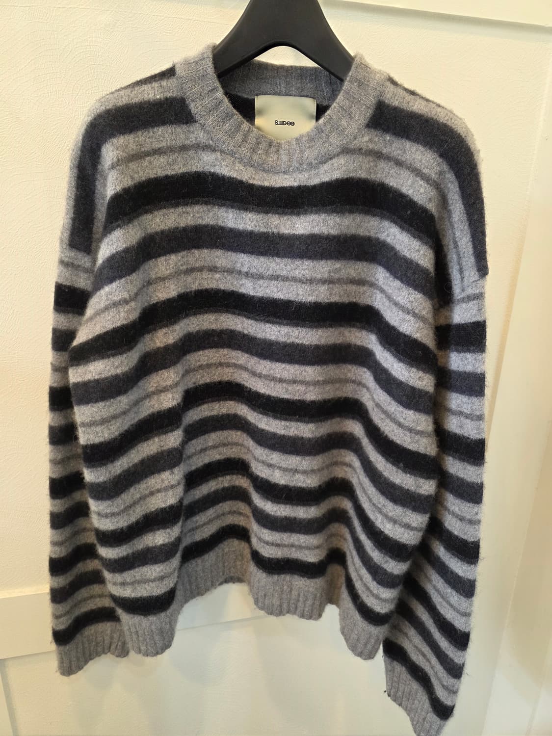 시도  그레이 스트라이프  울 니트 3 상품이미지2