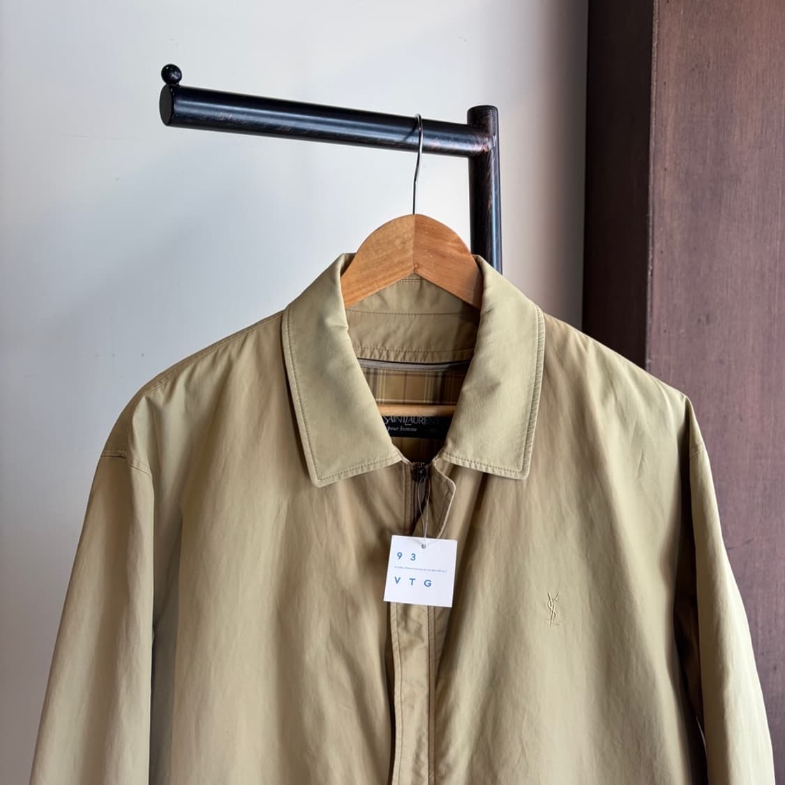 15933 - 입생로랑 베이지 블루종 자켓 상품이미지1