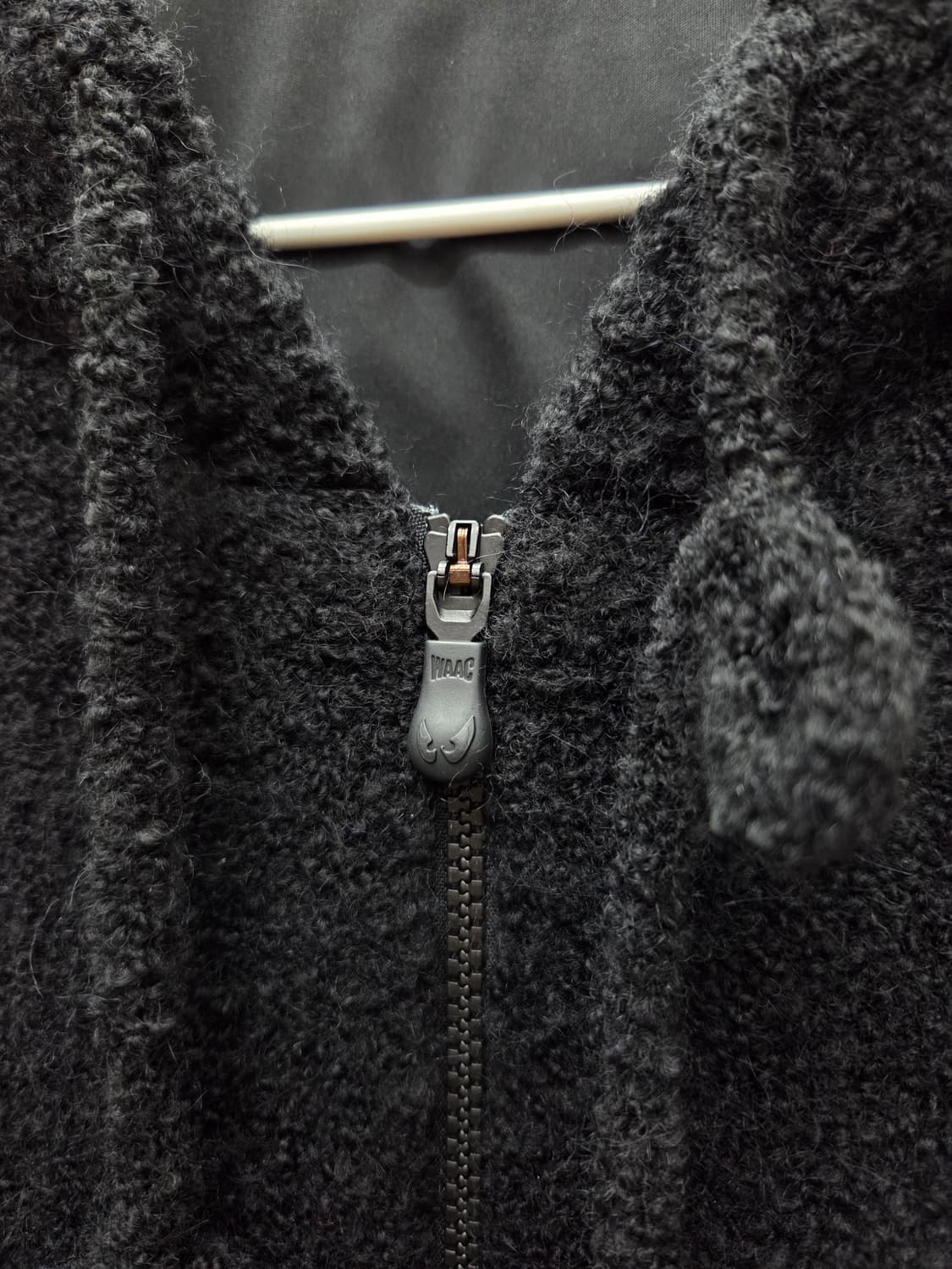 왁 WAAC 부클 니트 후드 집업 상품이미지3