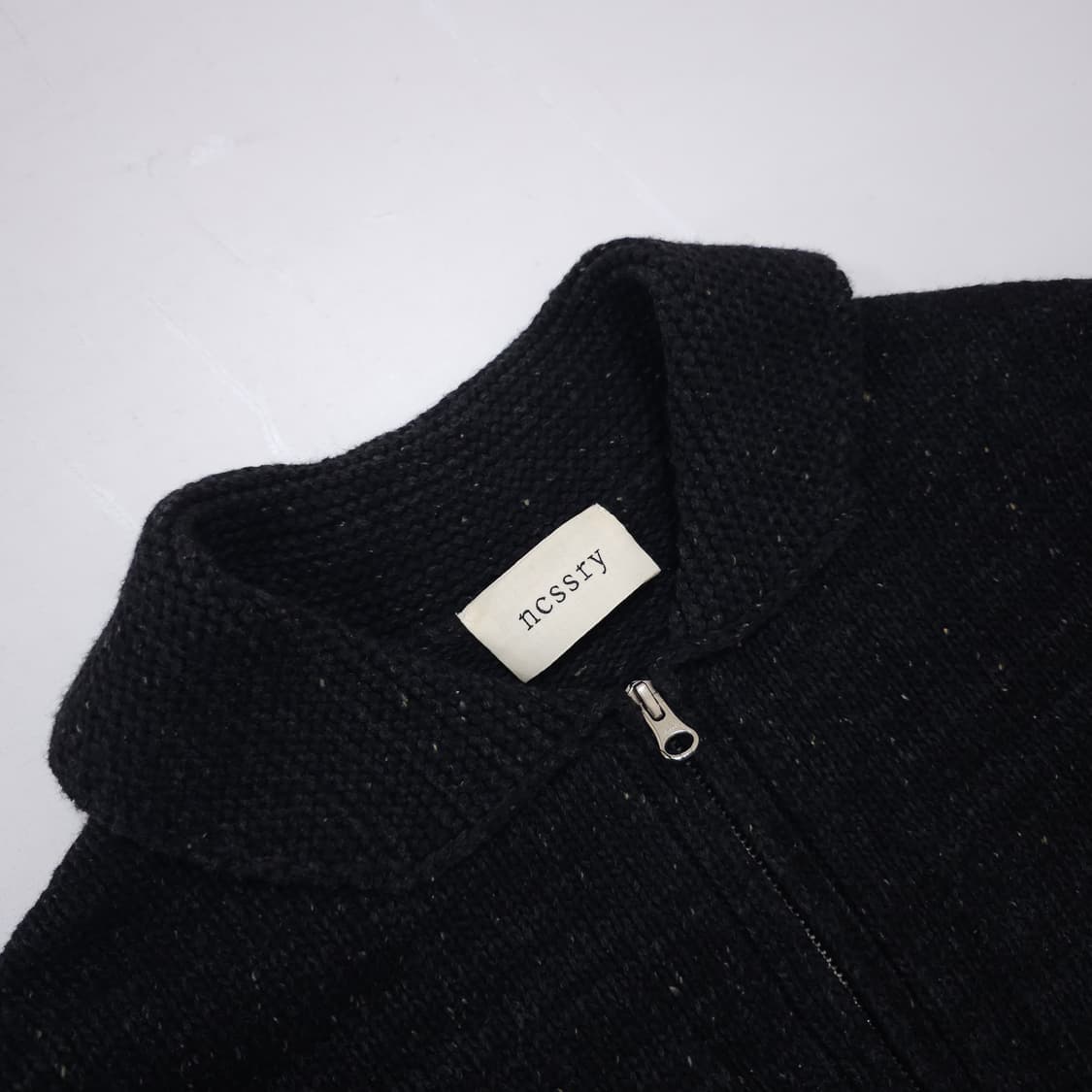 네세서리 포포켓 집업 니트 가디건 상품이미지3