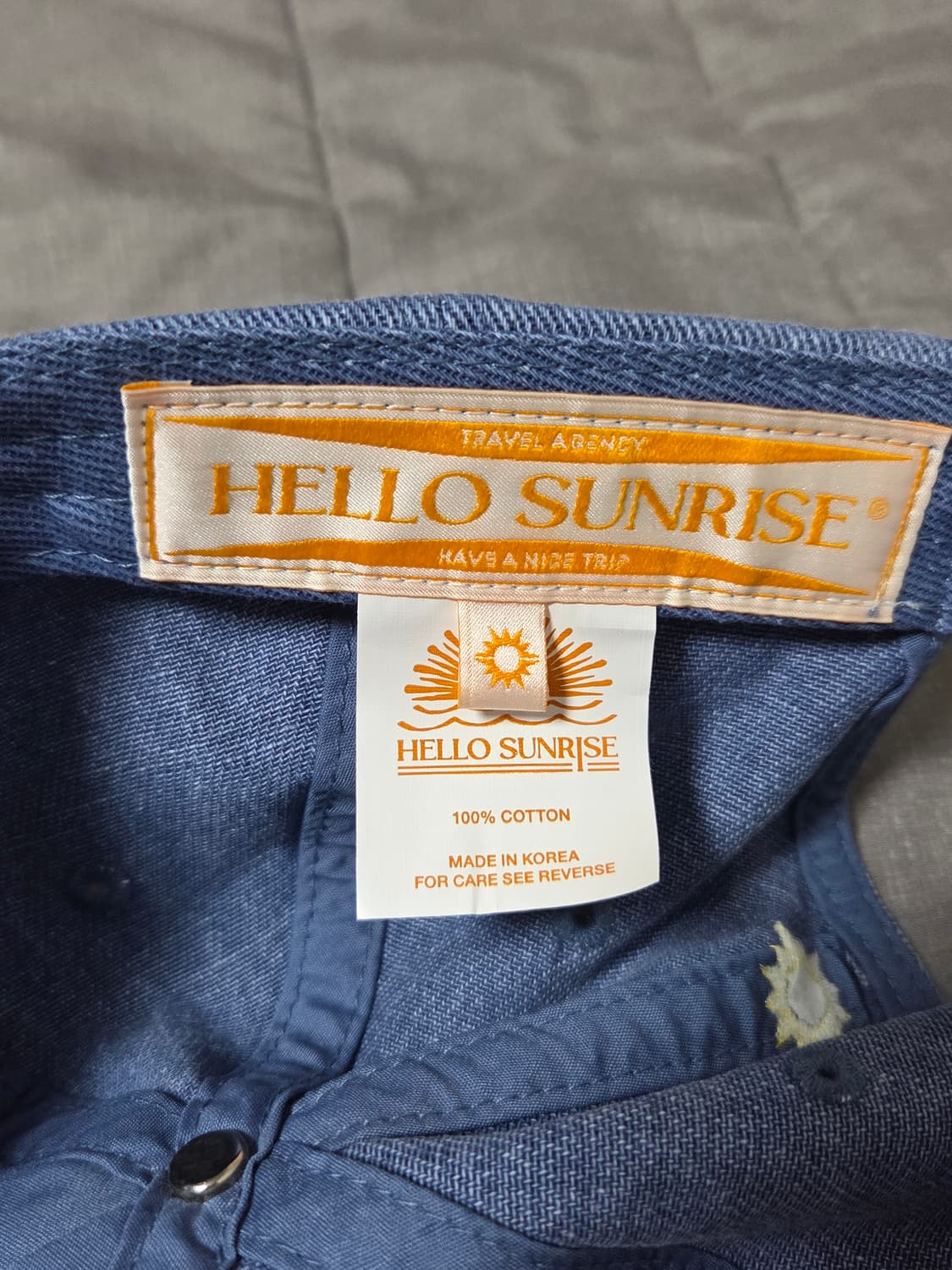 헬로 선라이즈 6Panel Cap_Denim Blue 상품이미지3