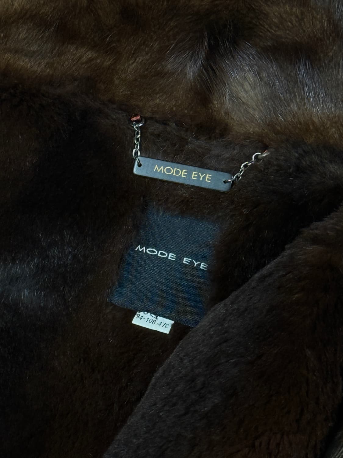 모드아이 밍크 & 토끼털 브라운 자켓 코트 Mode Eye 상품이미지8