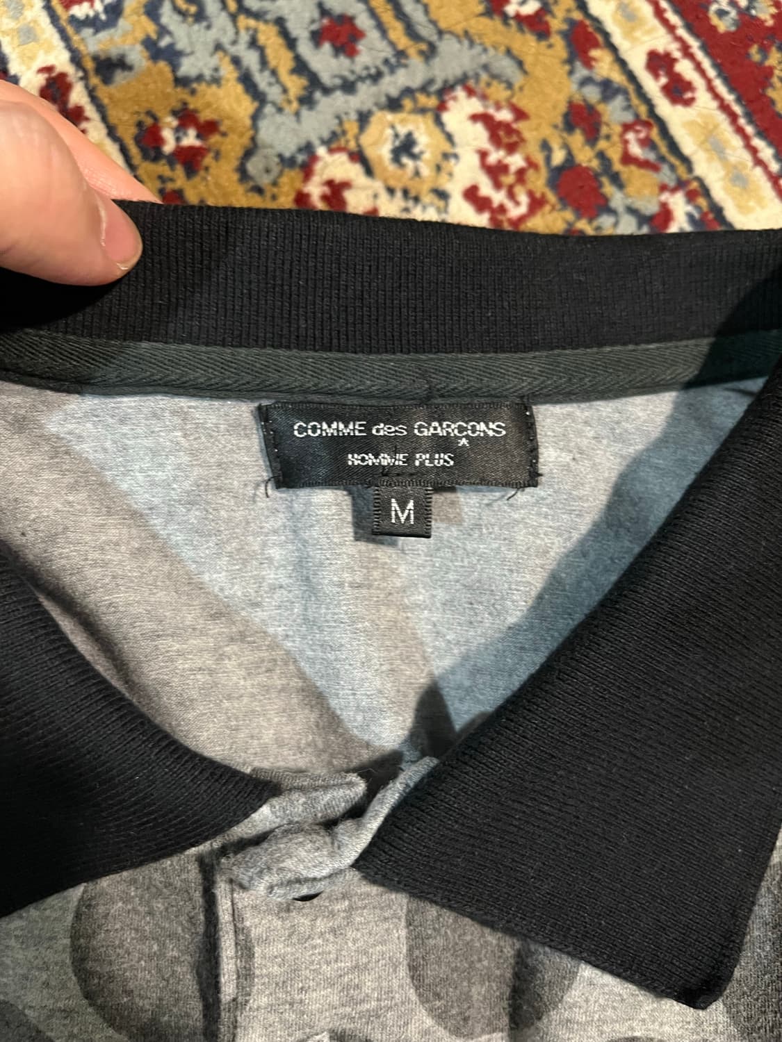 comme des garcons homme plus 도트 폴로티 상품이미지3