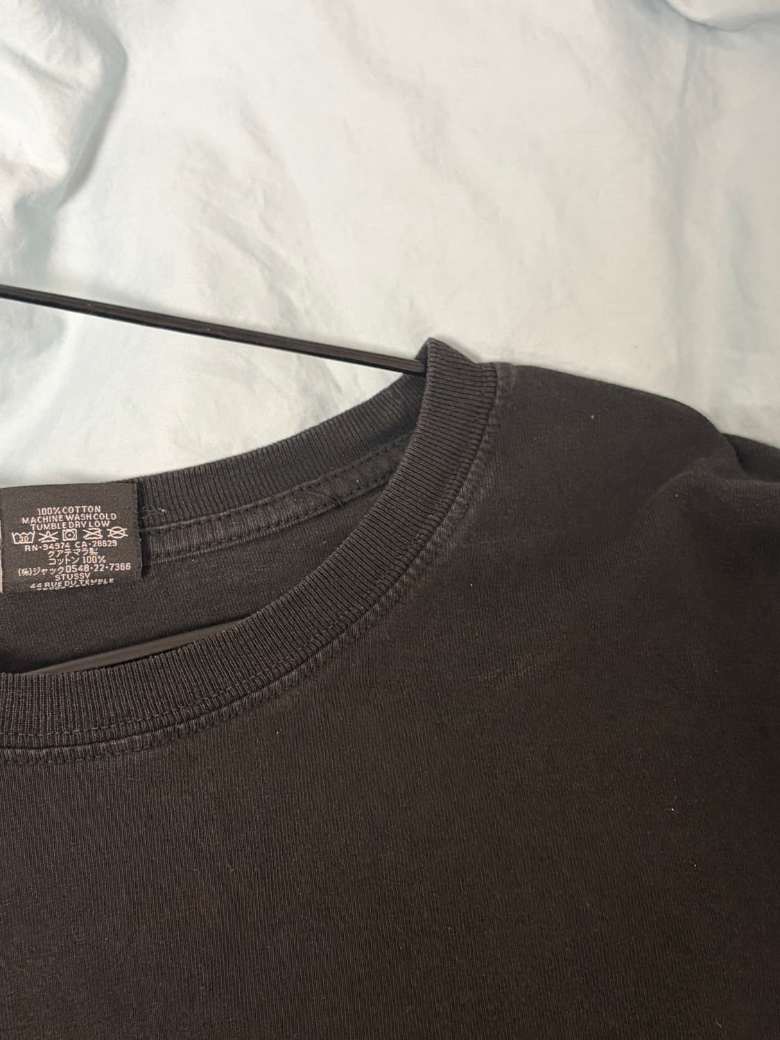 정품) 스투시 롱슬리브 긴팔티셔츠 블랙 상품이미지3
