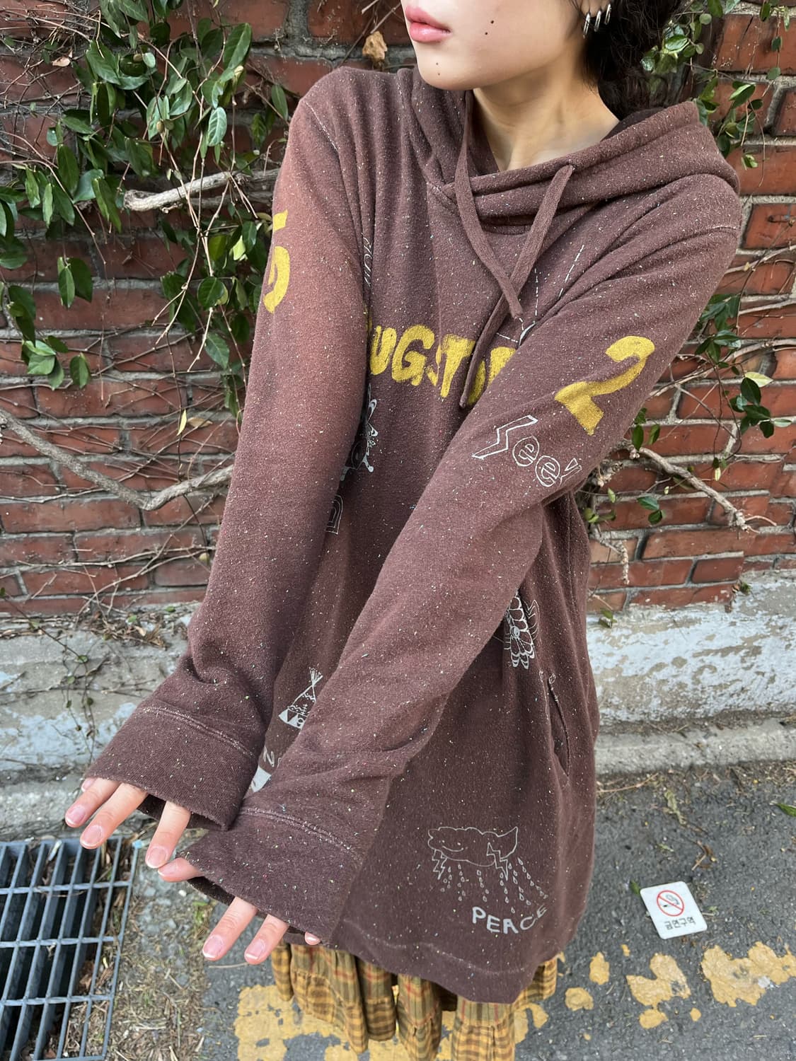 drugstores 인디안 캐릭터 후드 원피스 상품이미지5