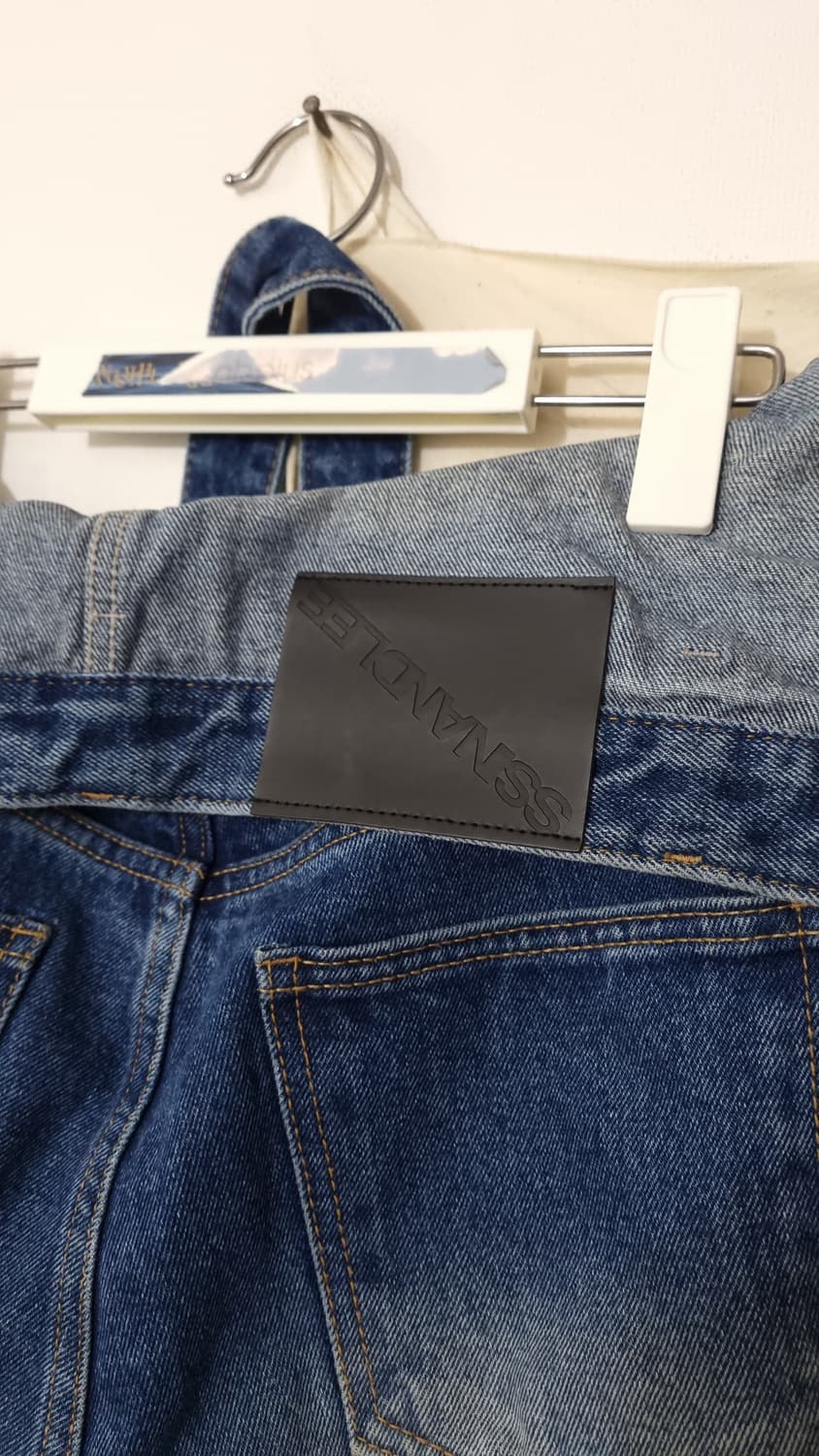 신앤리 와이드 벨티드 데님 팬츠 상품이미지6