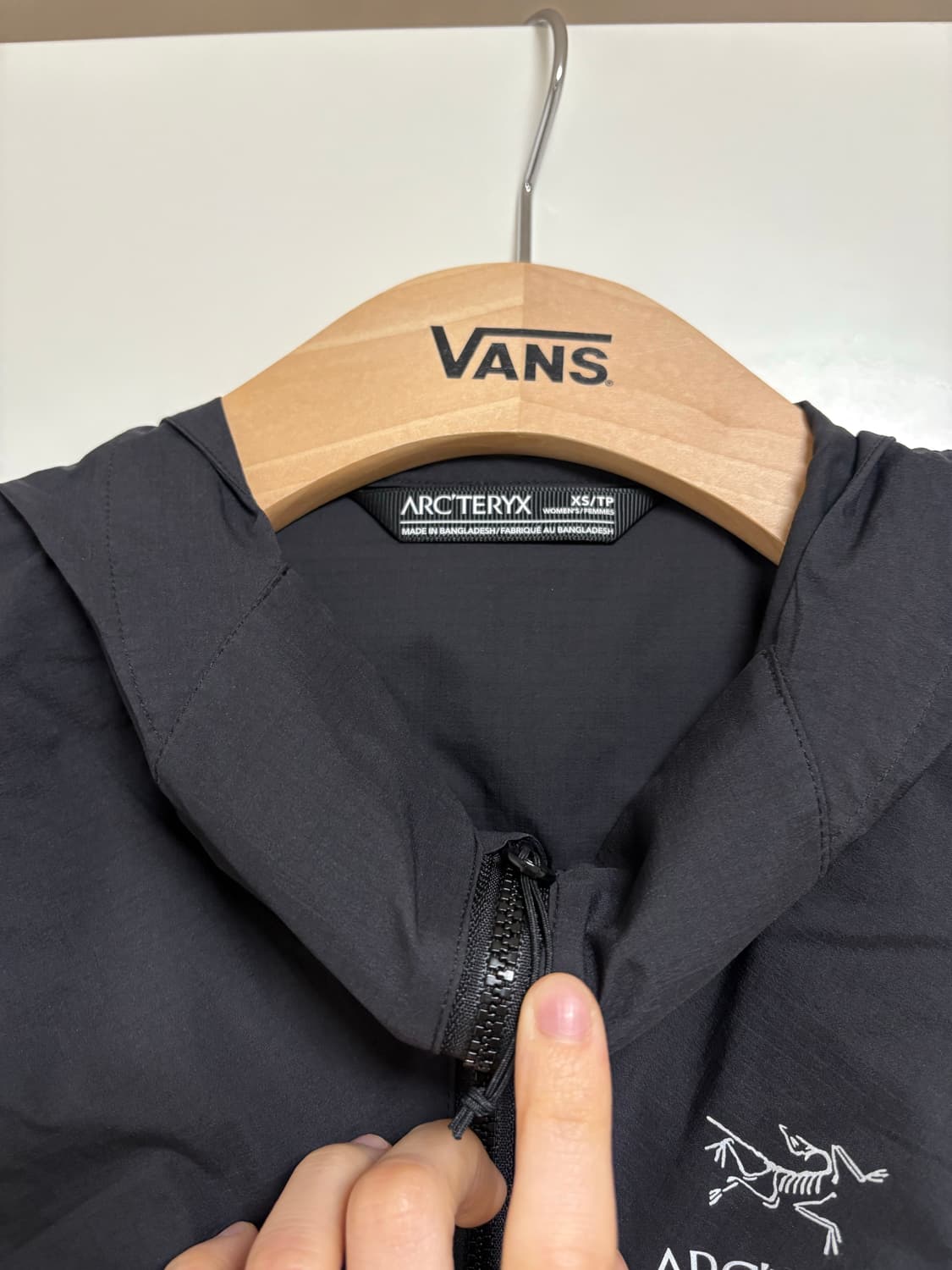 xs) 아크테릭스 스쿼미시 후디 여성용 블랙 상품이미지3